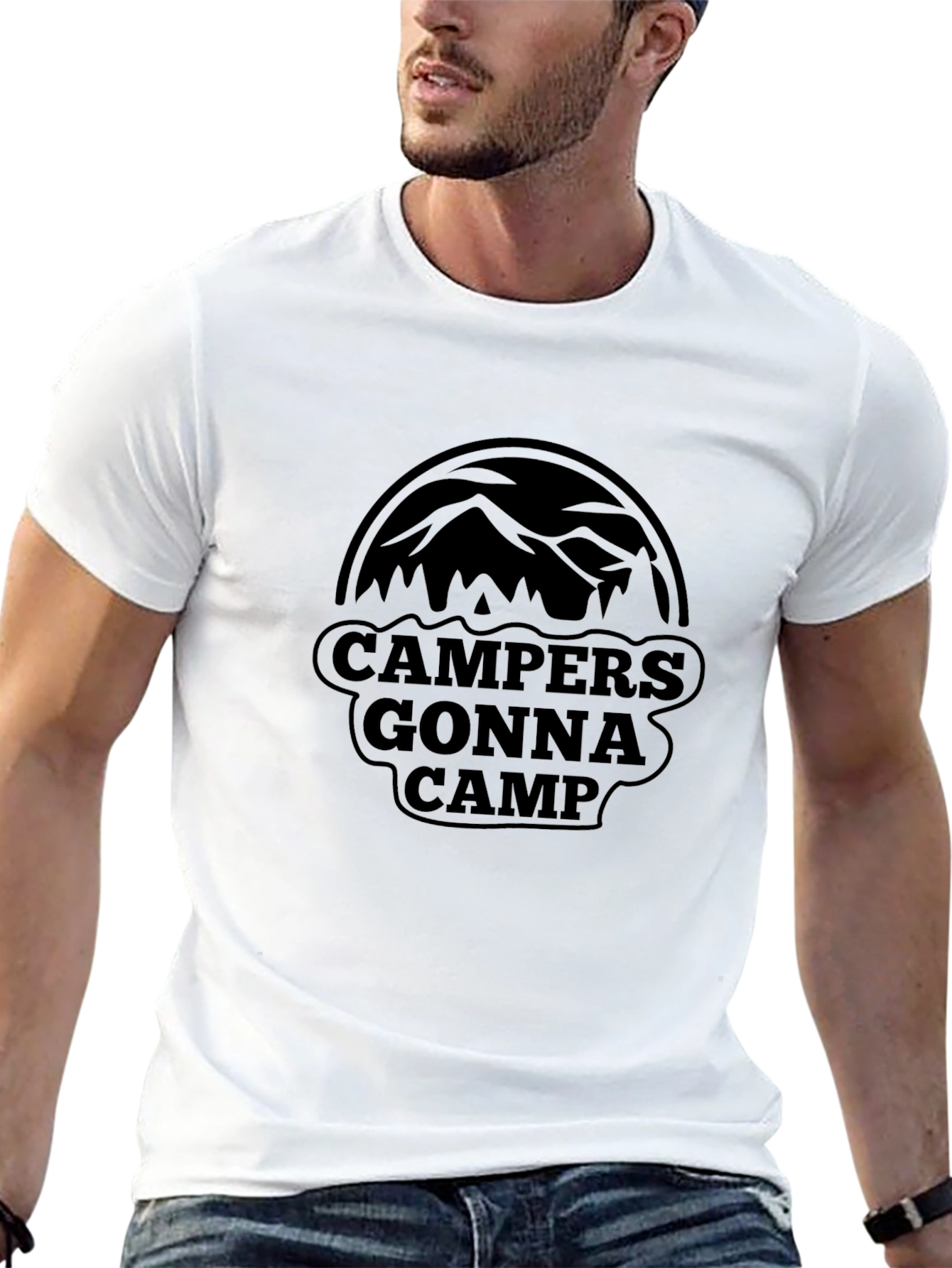 Black Campers Gonna Camp Graphic Tee view 13