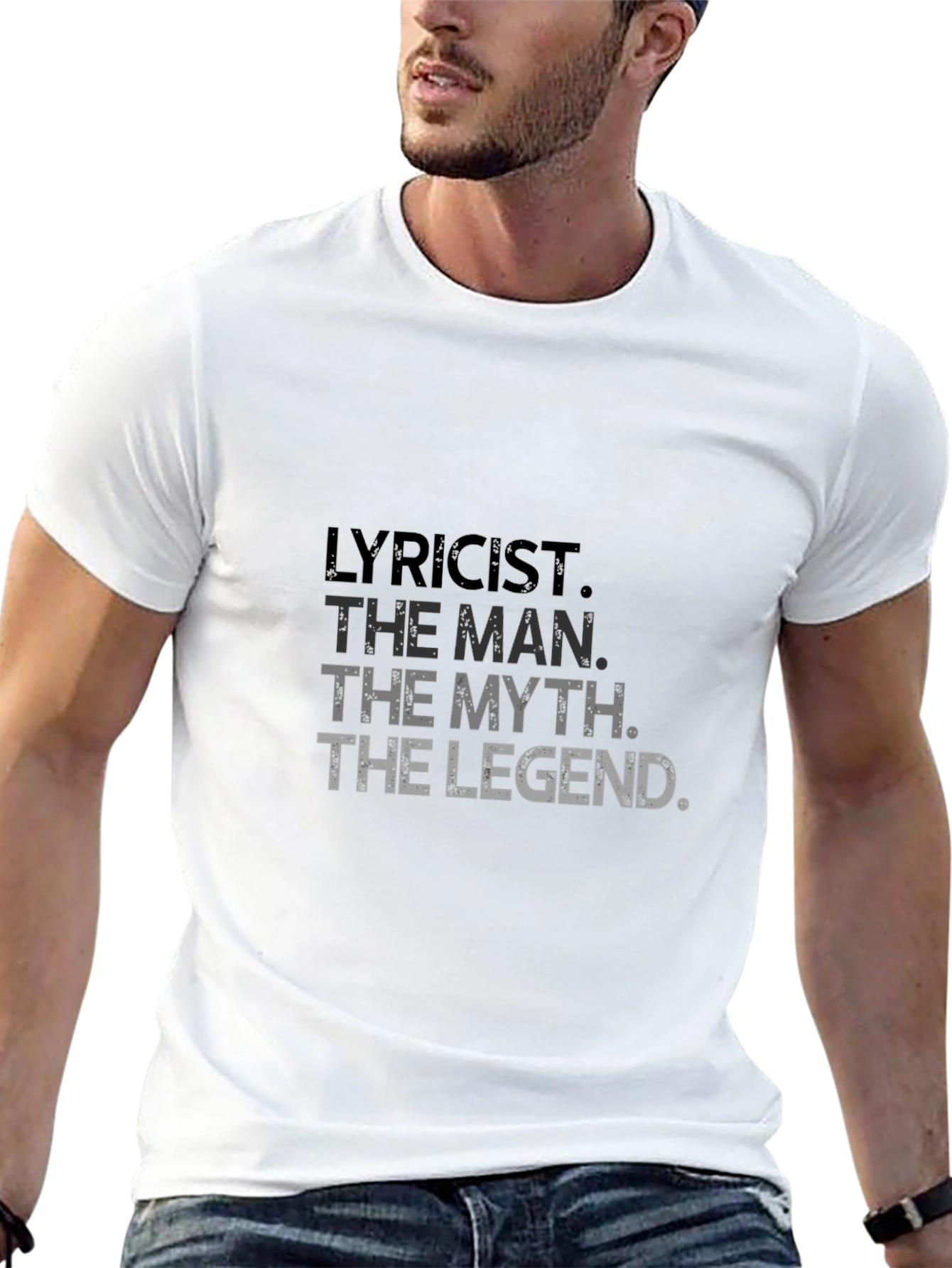 Black Lyricist Man Myth Legend Graphic Tee view 13