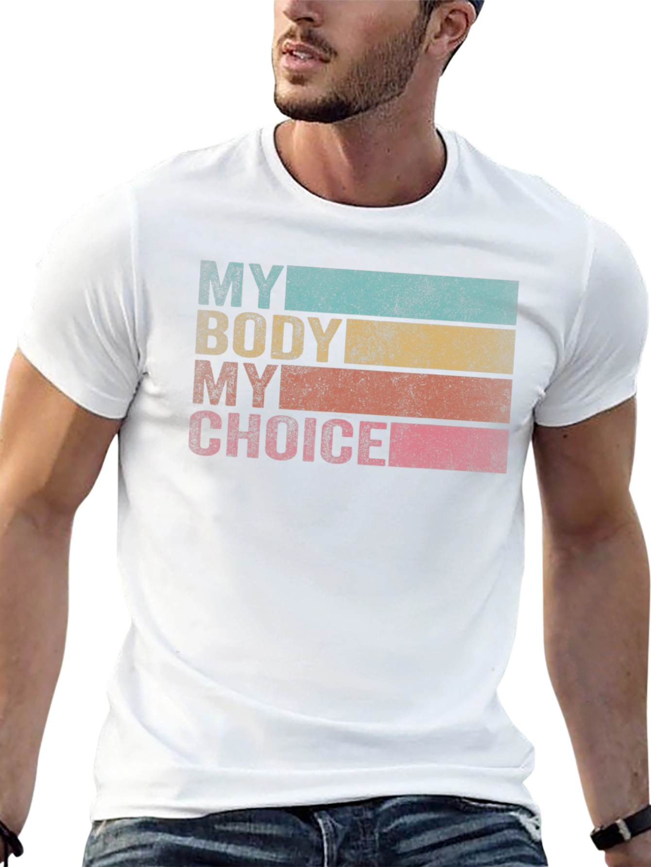 Black My Body My Choice Retro Tee - Black view 13