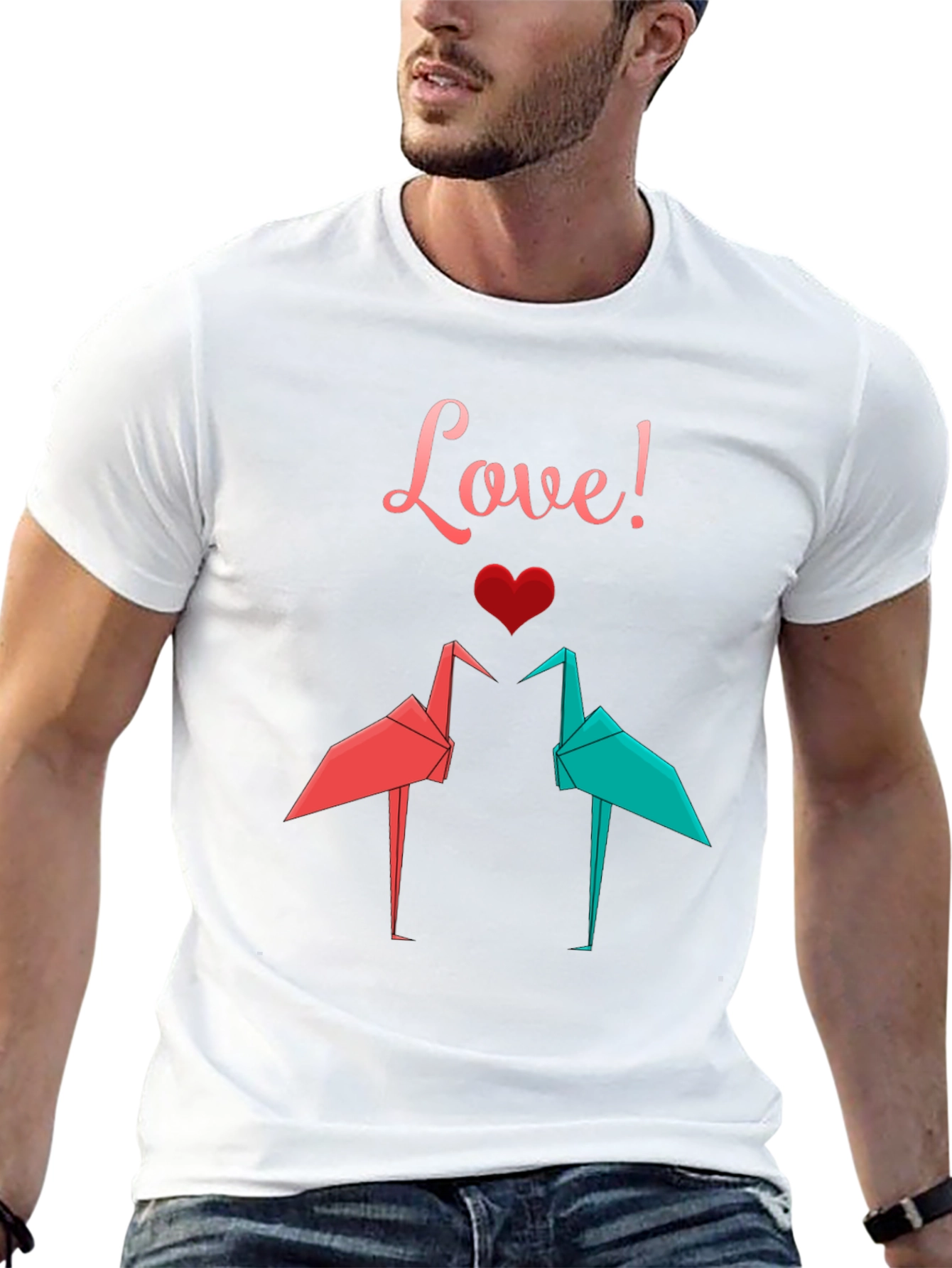 Love Origami Crane T-Shirt - 13