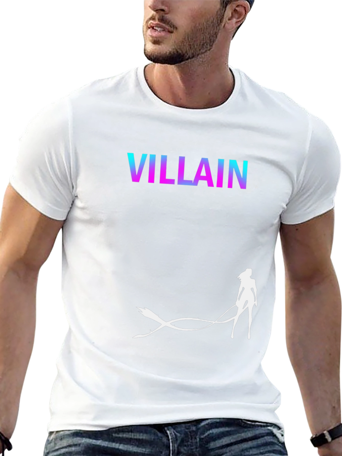 Black Villain Graphic Tee - Cool Anime Design T-Shirt view 13