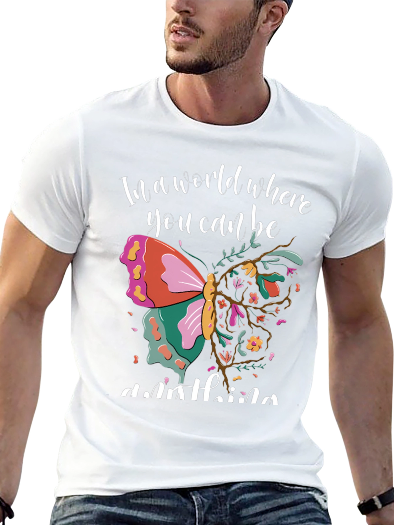 Black Butterfly Graphic T-Shirt - Be Anything! view 13