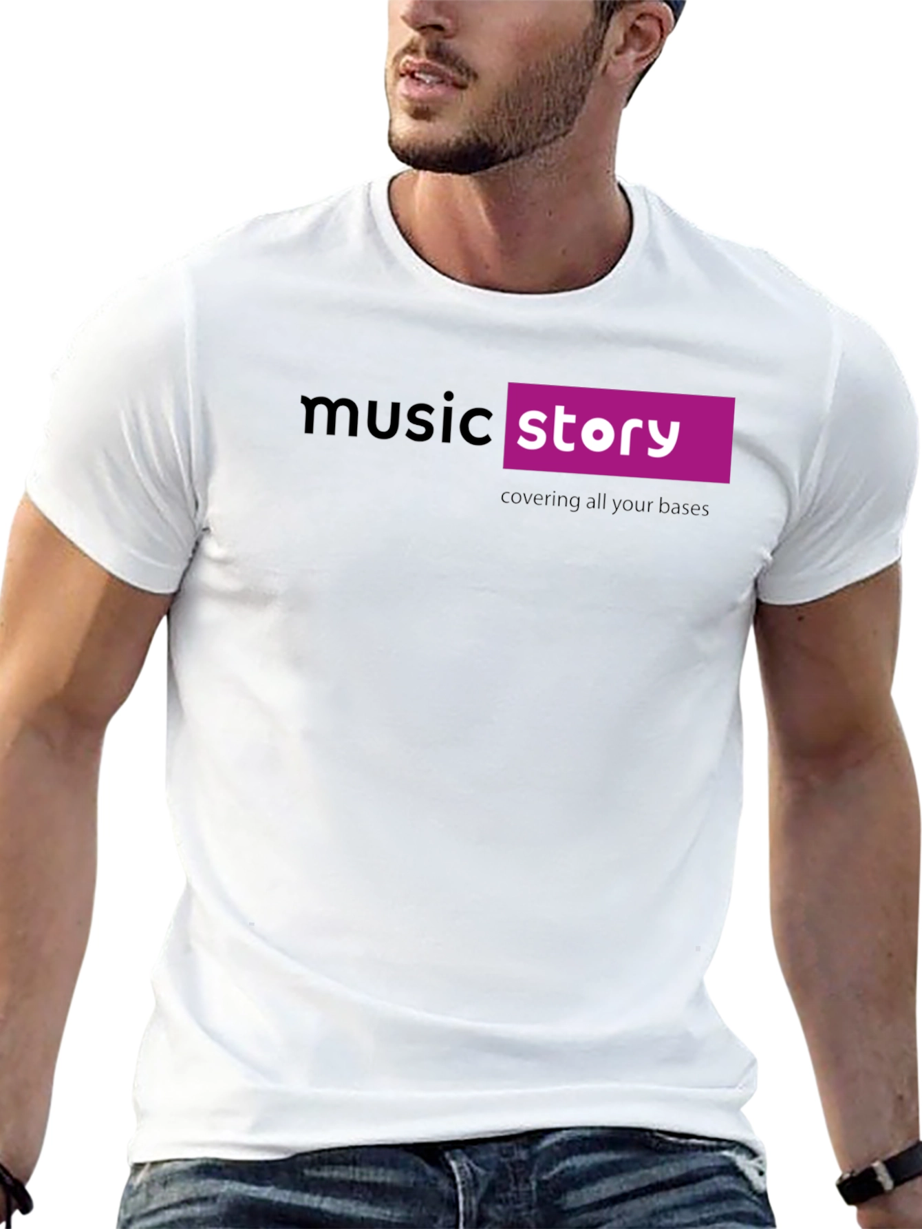 Black Music Story Black Cotton Graphic T-Shirt view 13
