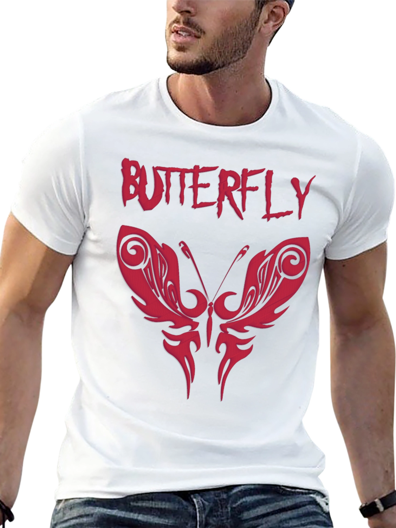 Black Butterfly Graphic Print Tee - Edgy Style view 13