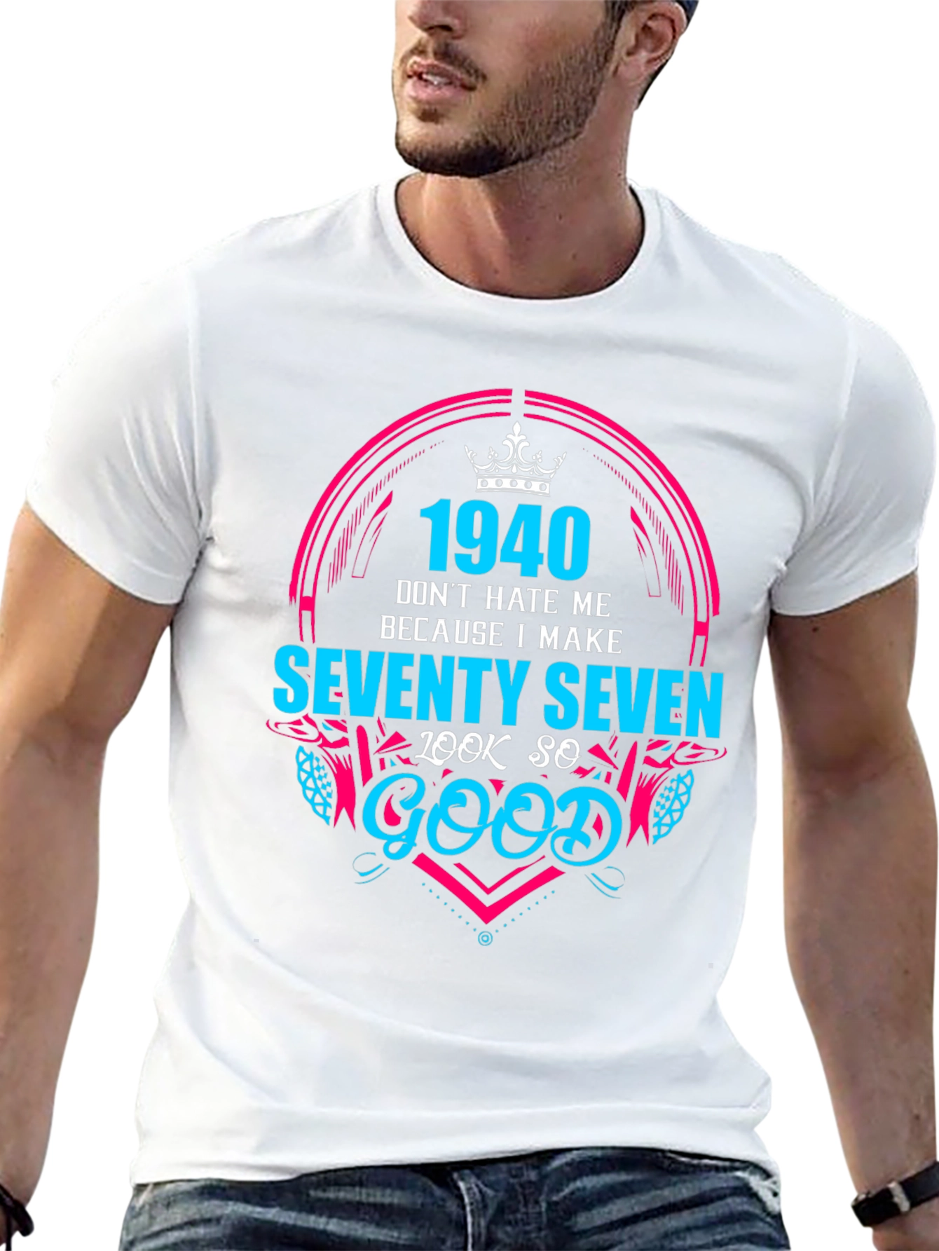 Black 1940 Seventy Seven Look So Good T-Shirt view 13