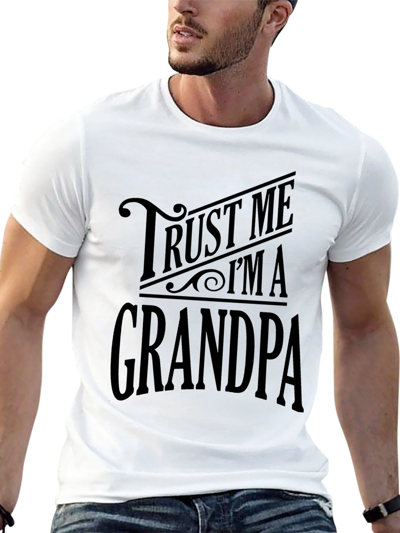 Black Trust Me I'm A Grandpa T-Shirt - Black view 13