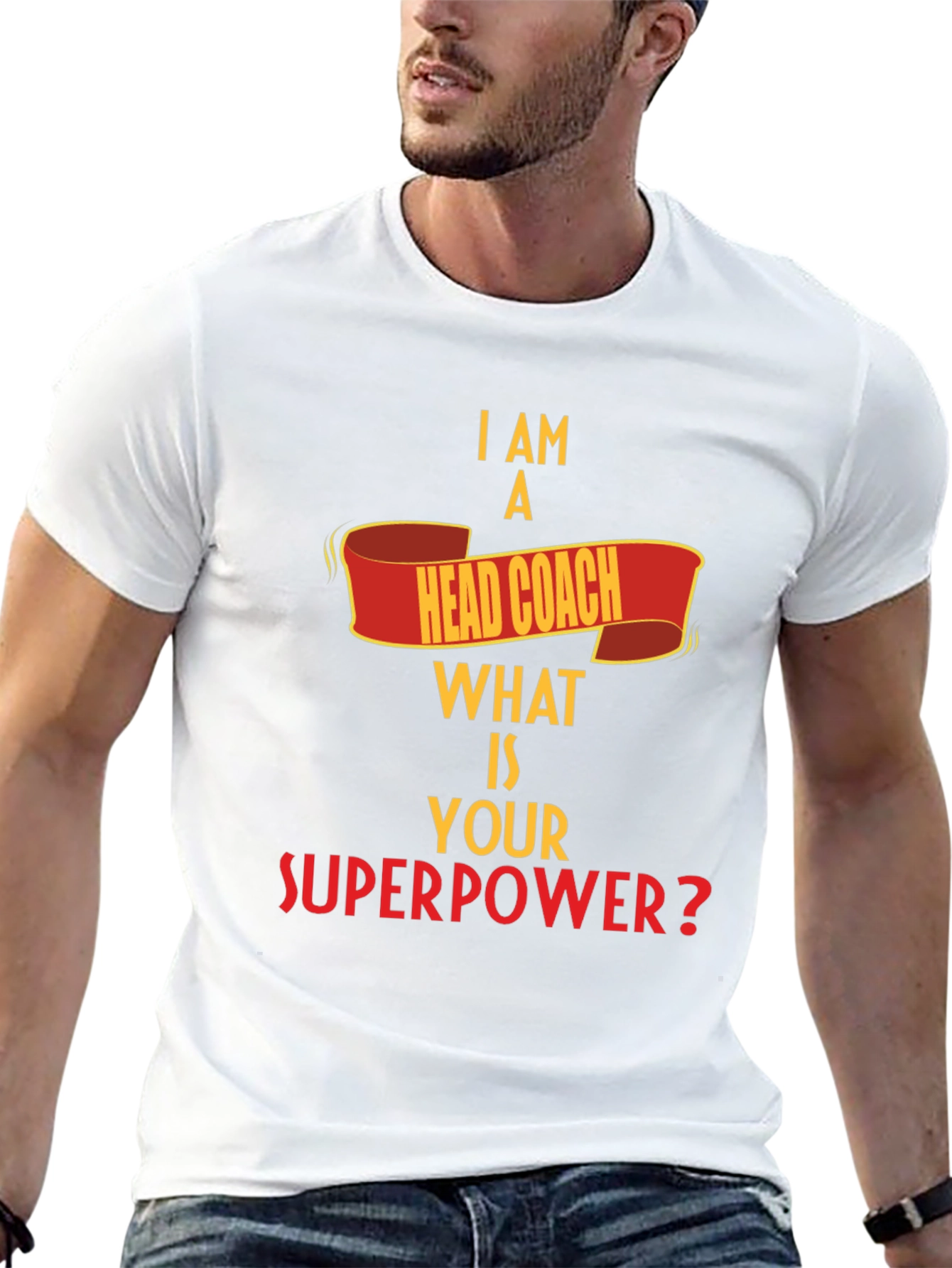 Black Head Coach Superpower T-Shirt view 13