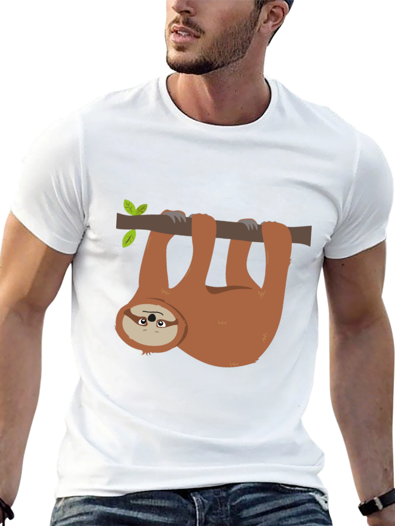 Black Sloth Graphic T-Shirt - Relaxed & Comfy view 13