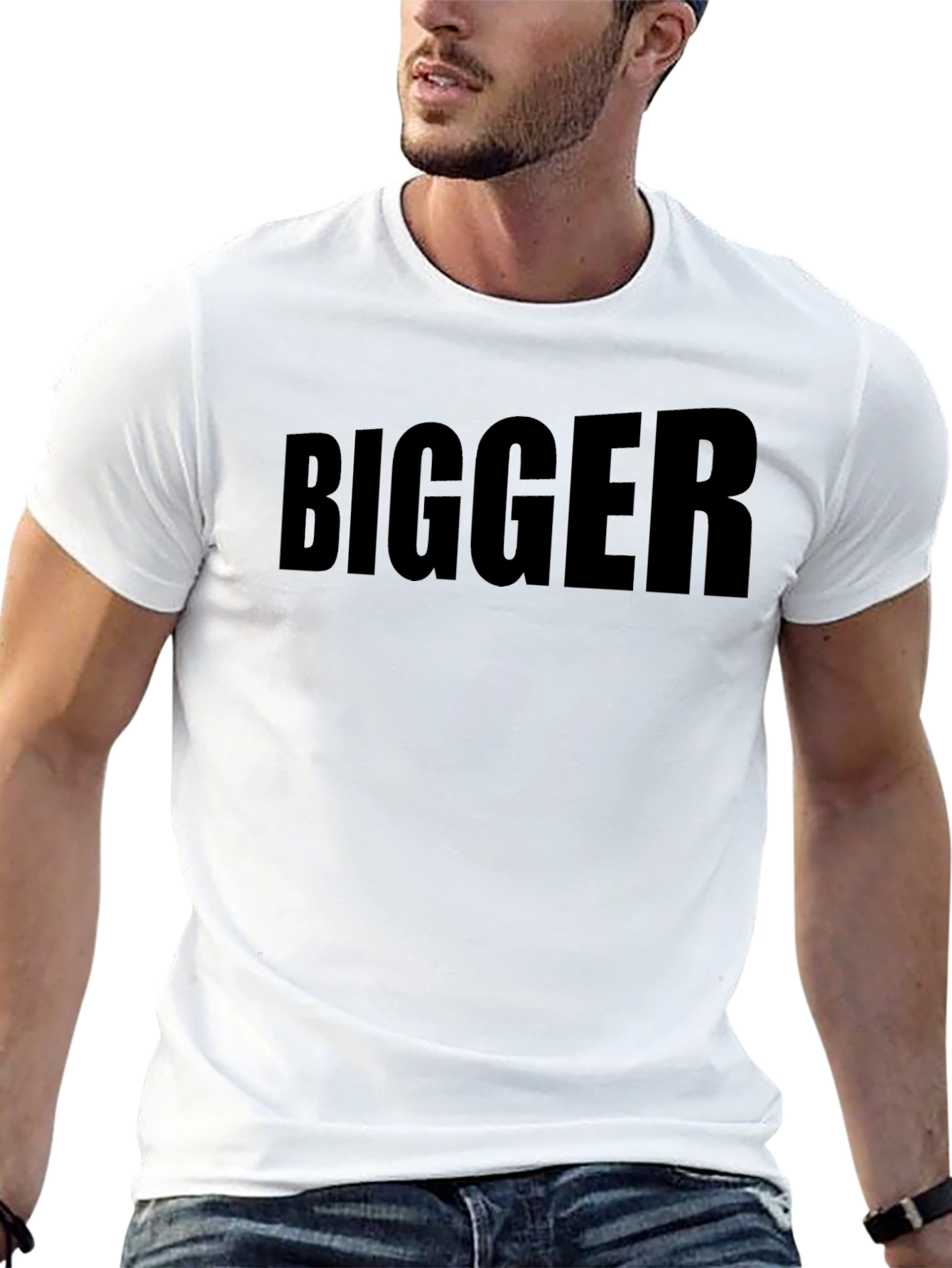 Black Bigger Print Black T-Shirt view 13