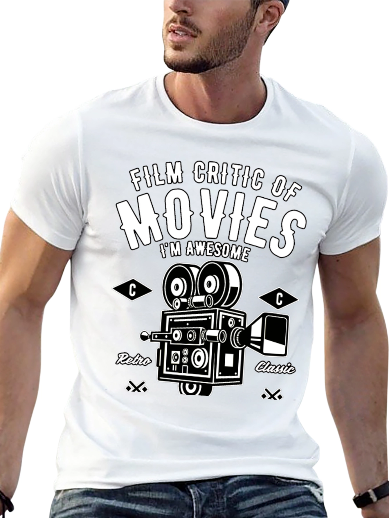 Film Critic Movie T-Shirt - Retro Classic Design - 13