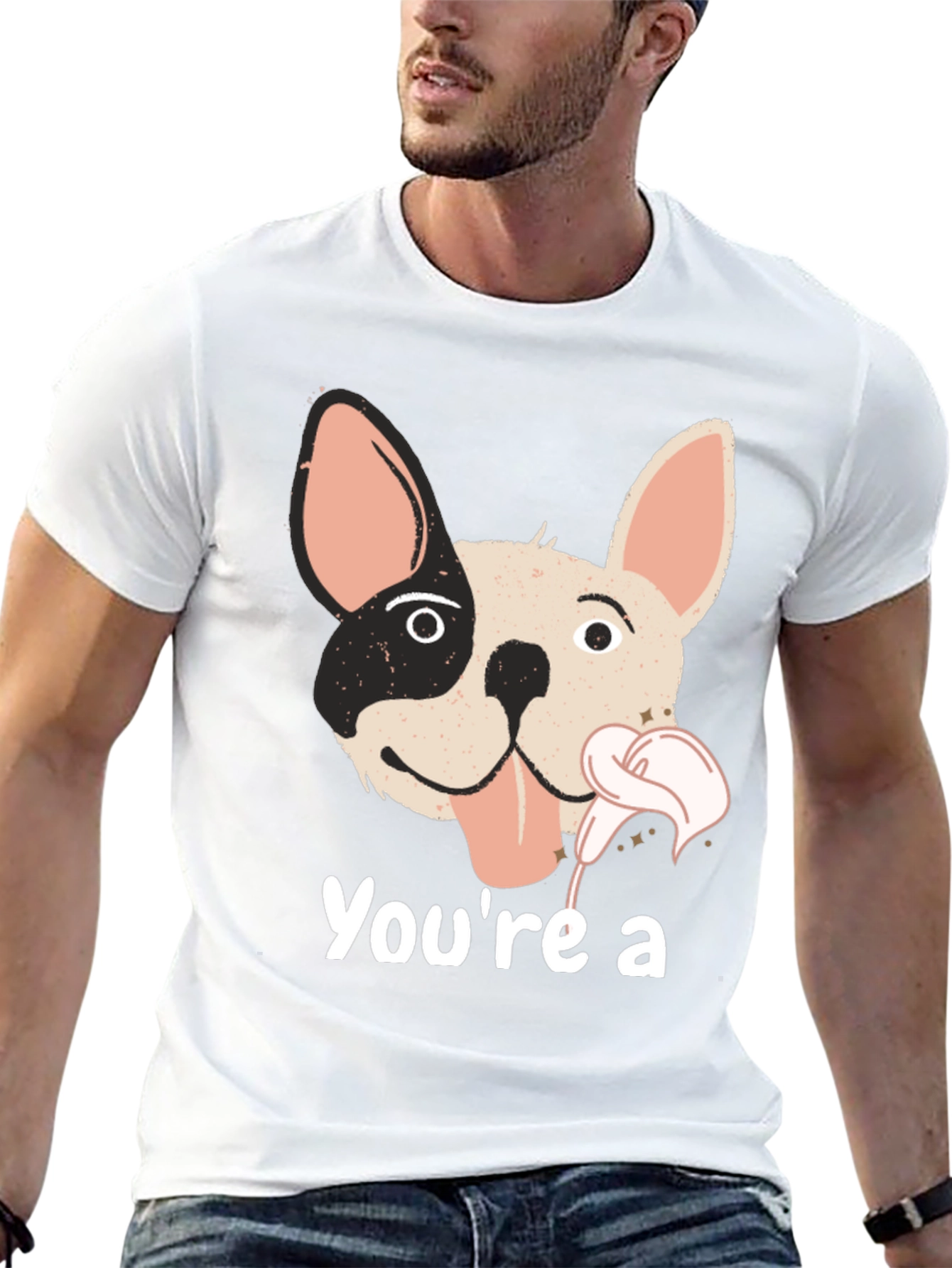 Black Funny Dog Graphic T-Shirt view 13