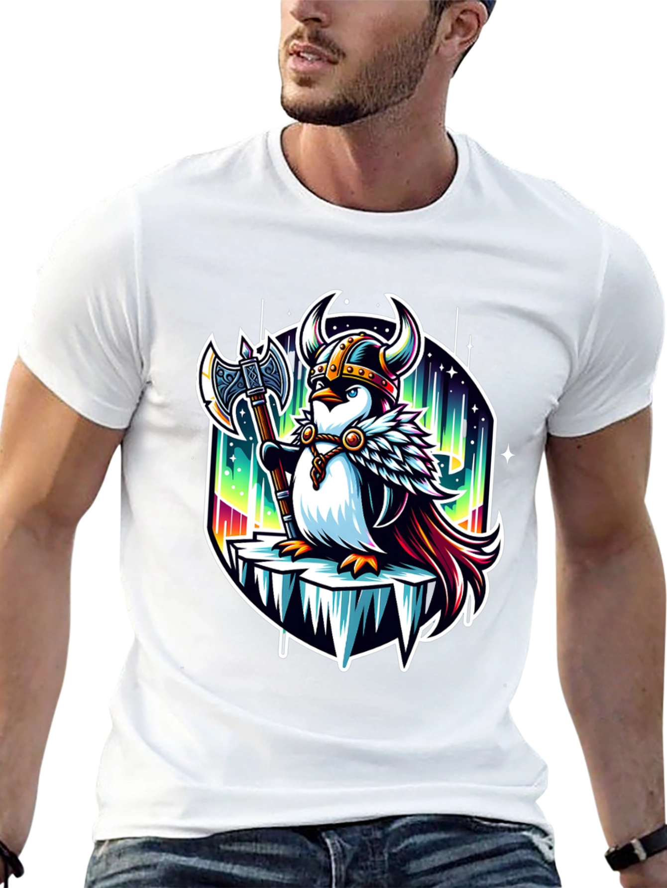 Black Viking Penguin Graphic T-Shirt view 13