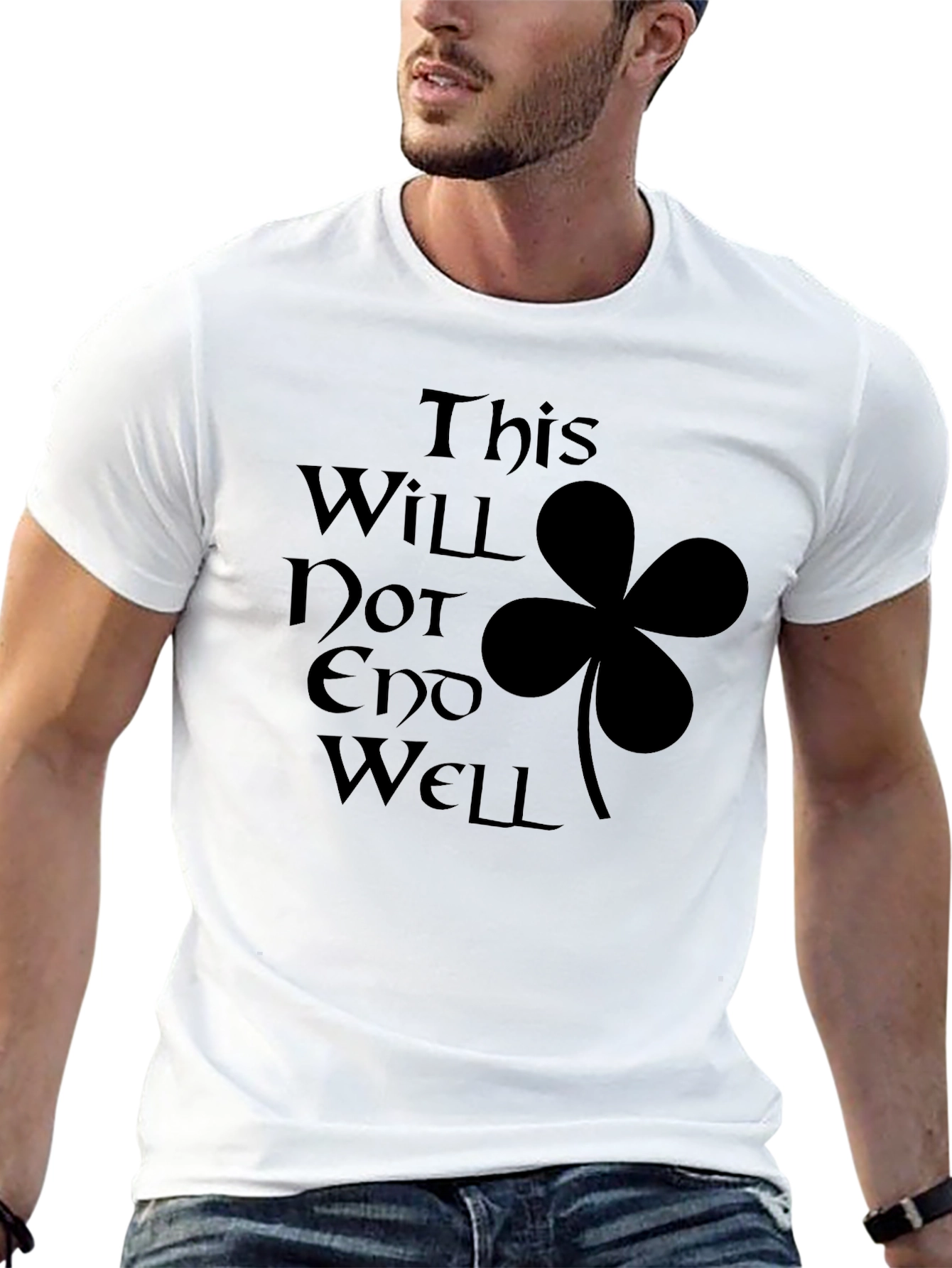 Black This Will Not End Well T-Shirt view 13