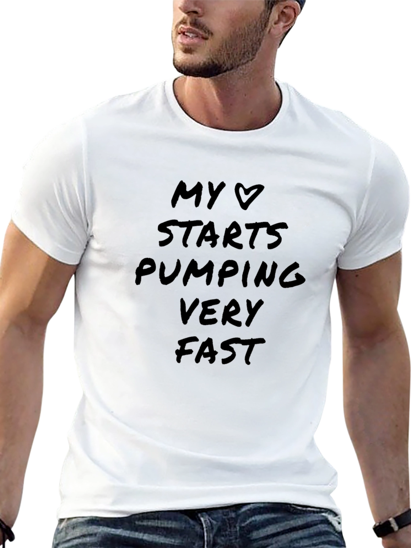 My Heart Pumps Fast Graphic T-Shirt - 13