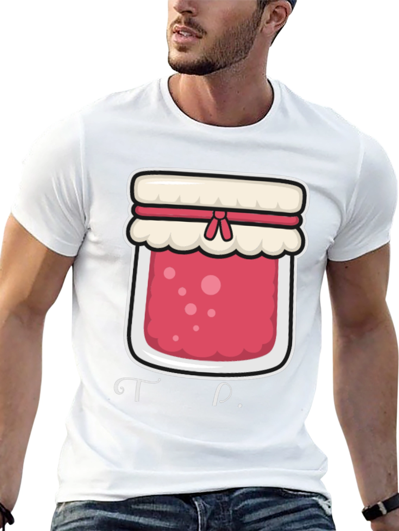 Black Jam Jar Graphic T-Shirt - Foodie Tee view 13