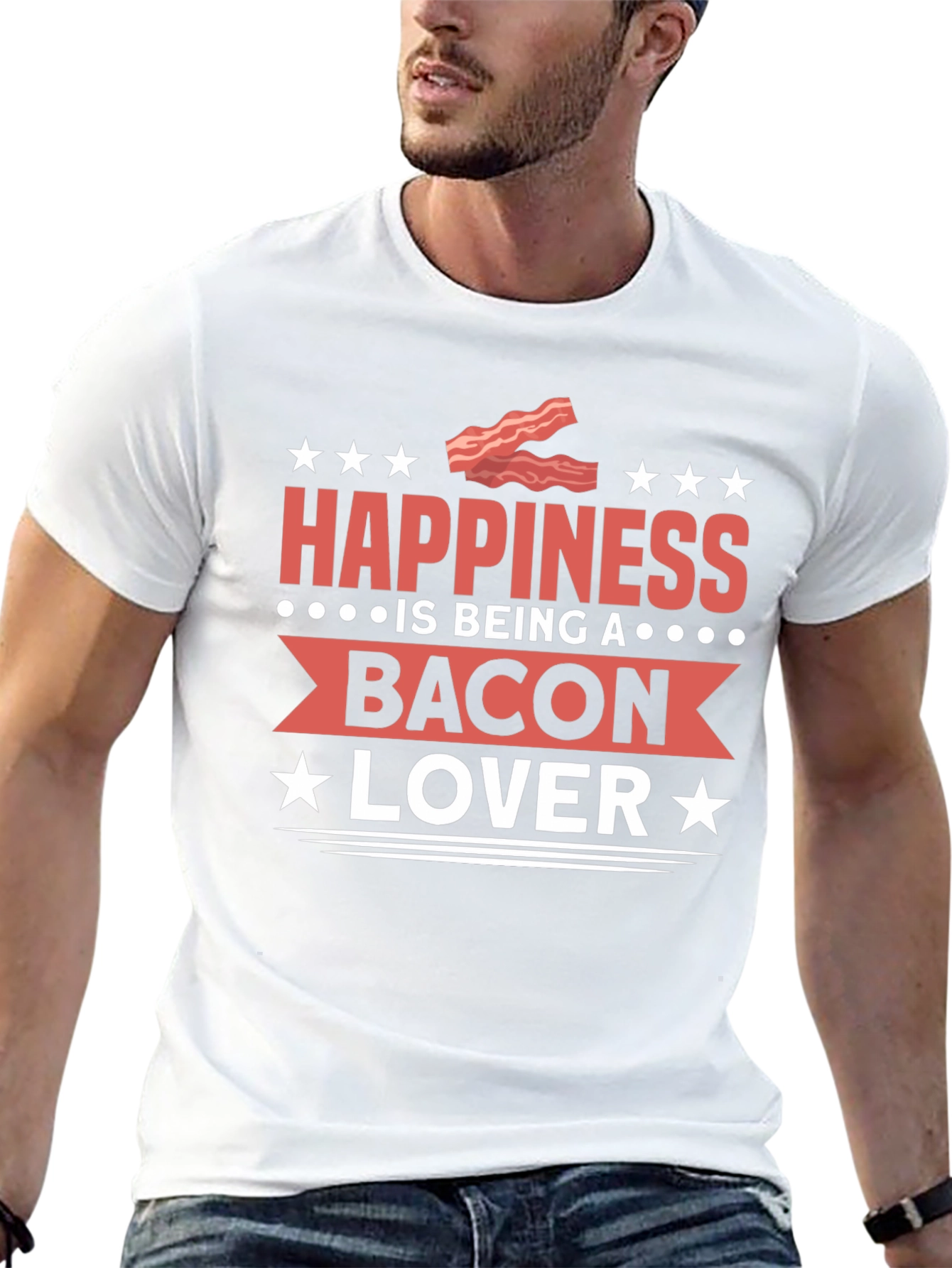 Black Bacon Lover Graphic Tee view 13