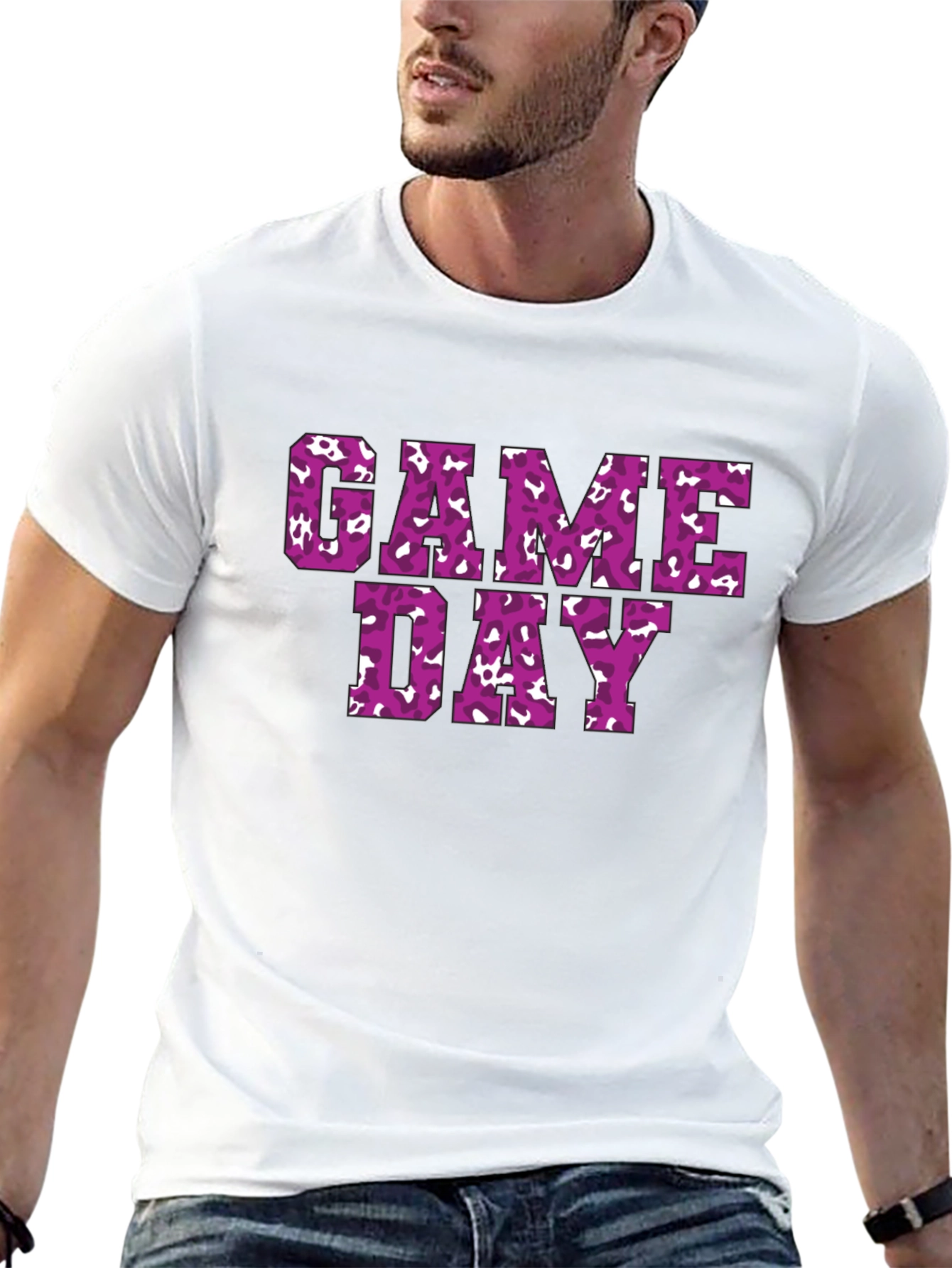 Black Game Day Print T-Shirt view 13