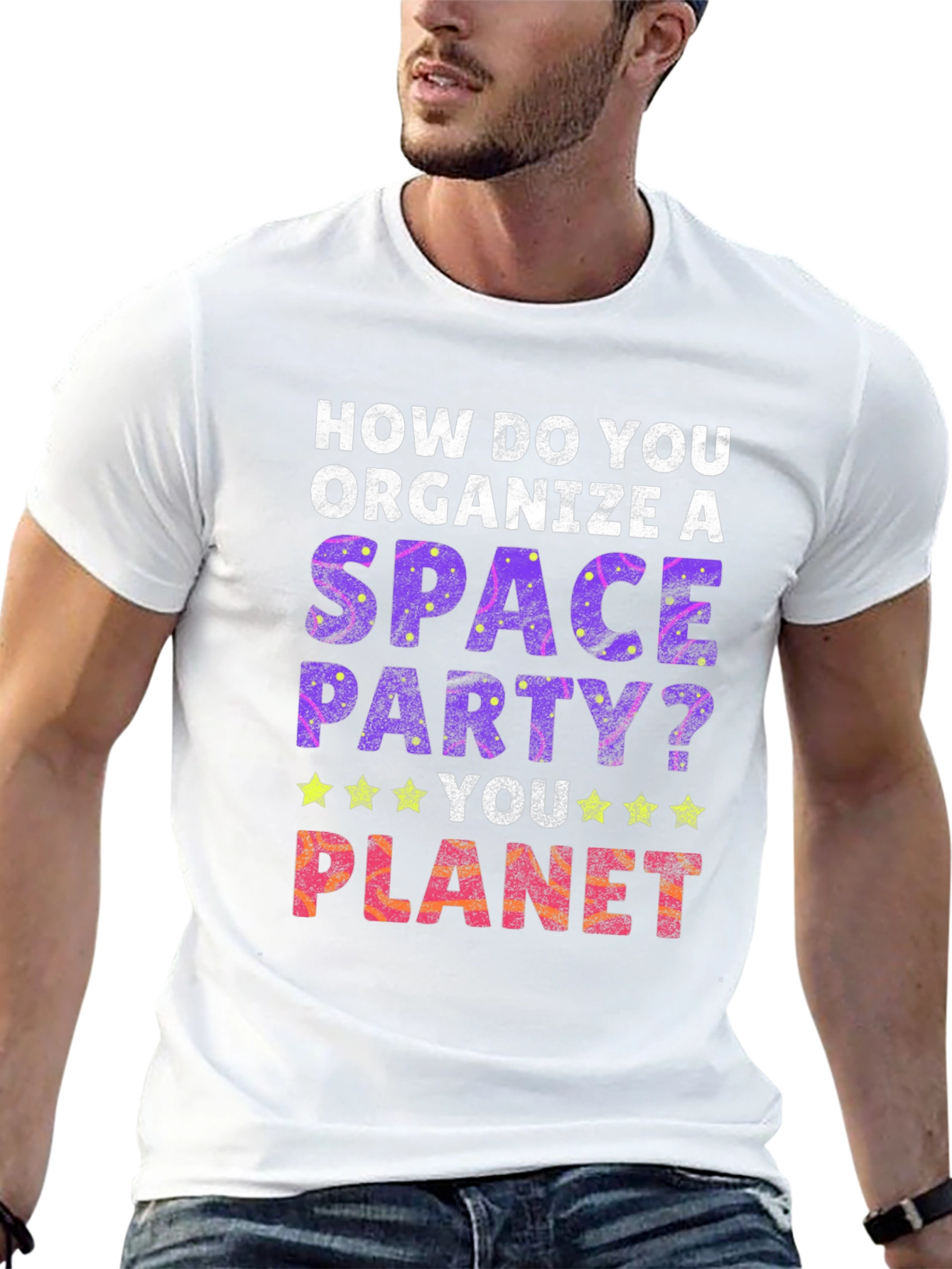 Black Space Party T-Shirt - You Planet! view 13