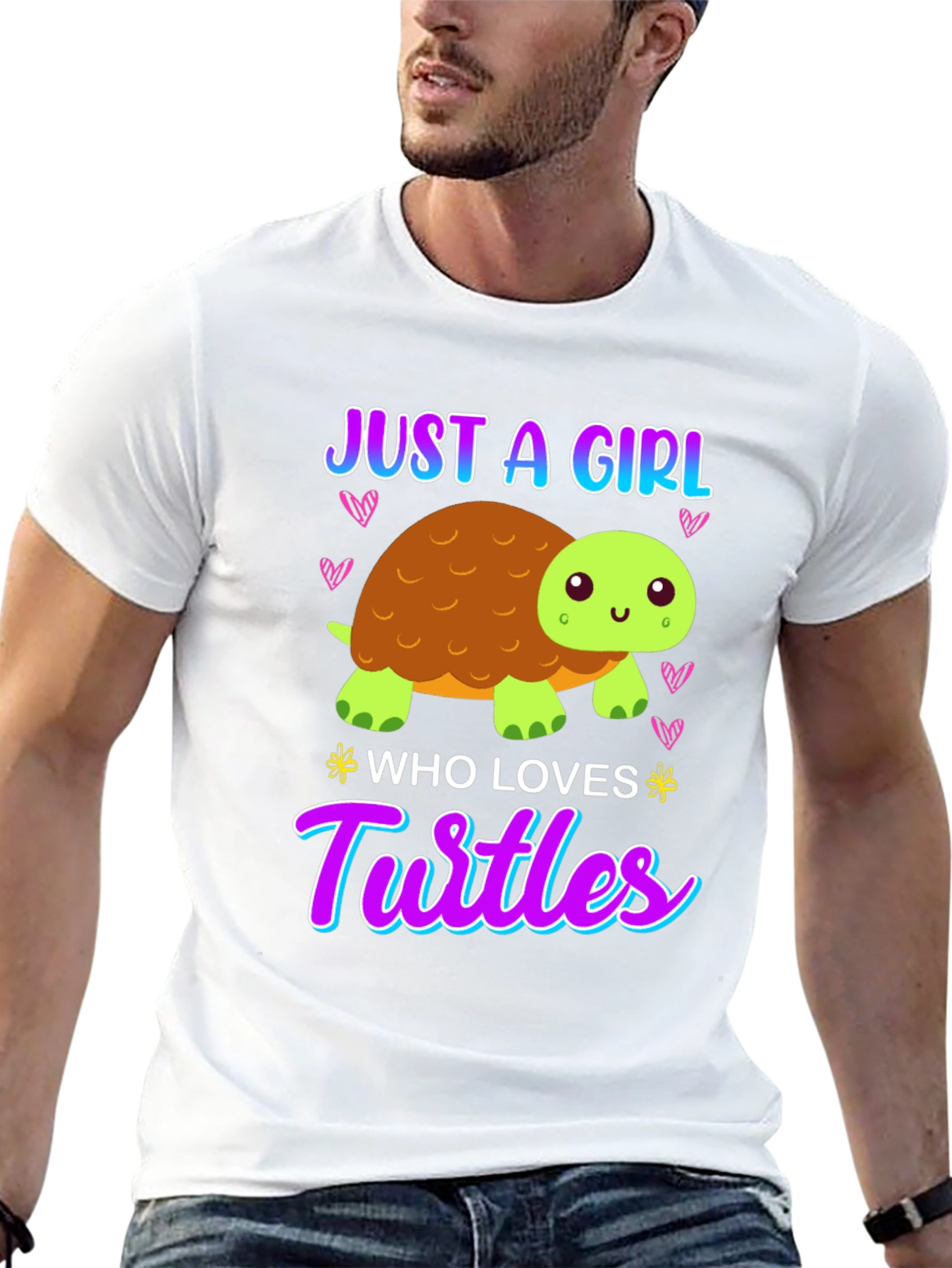 Black Girl Who Loves Turtles T-Shirt - Cute Cartoon view 13