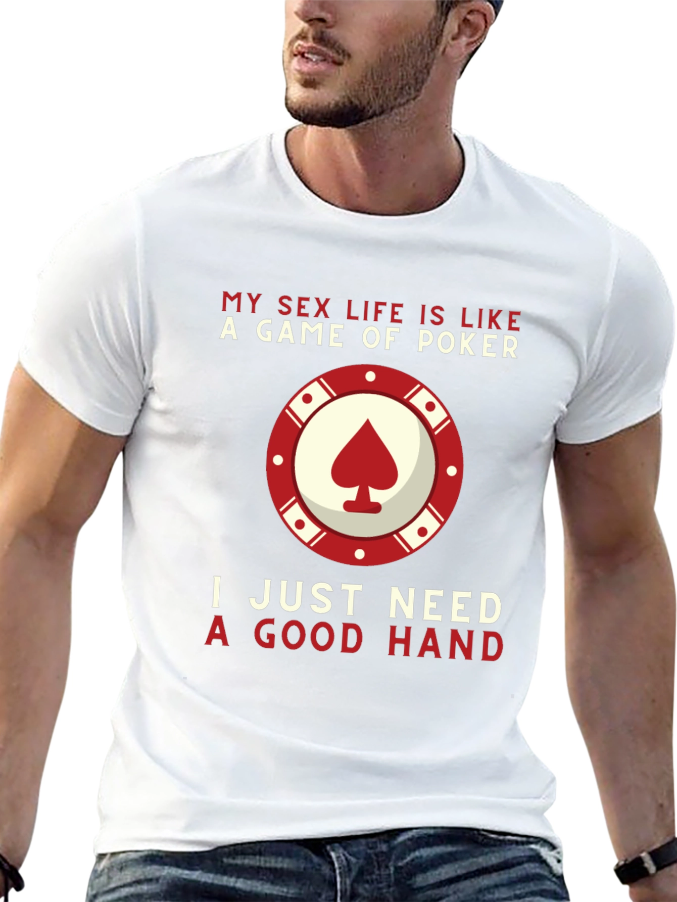 Black Poker Game T-Shirt: My Sex Life is Like a Game of Poker view 13