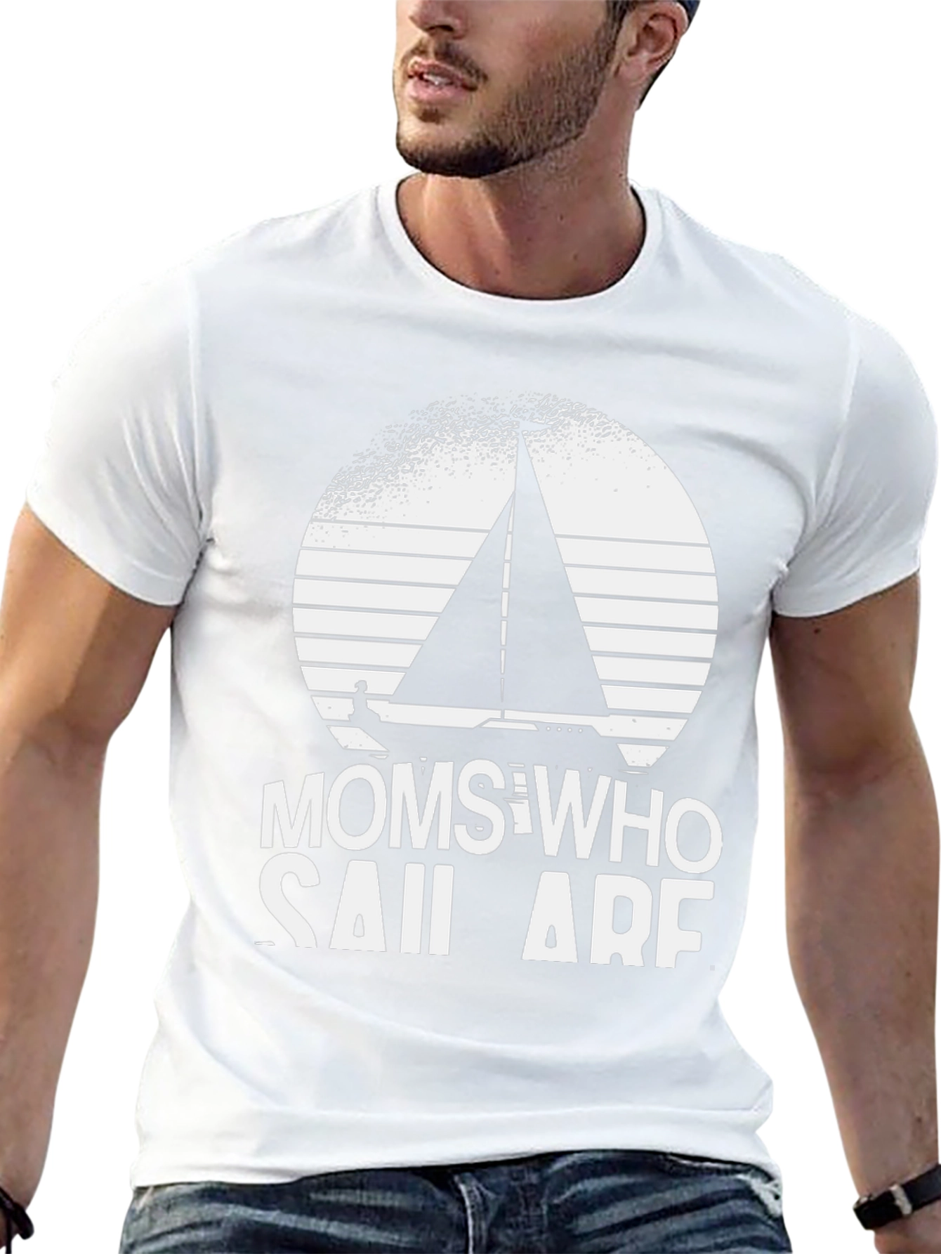 Black Moms Who Sail Are Awesome T-Shirt view 13