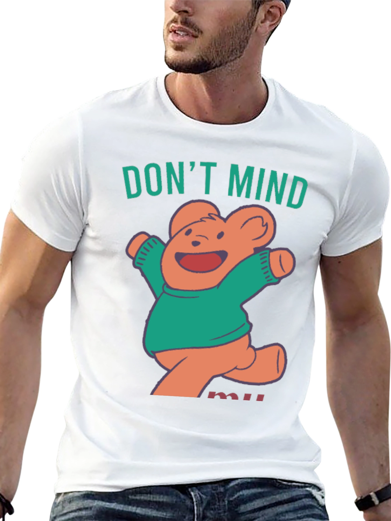 Black Don't Mind Me Bear T-Shirt view 13