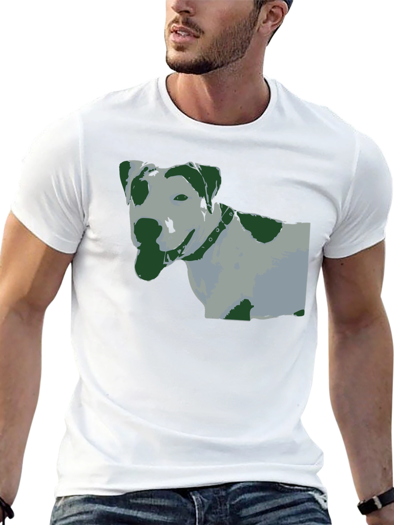 Black Dog Graphic T-Shirt - Cool Dog Lover Tee view 13