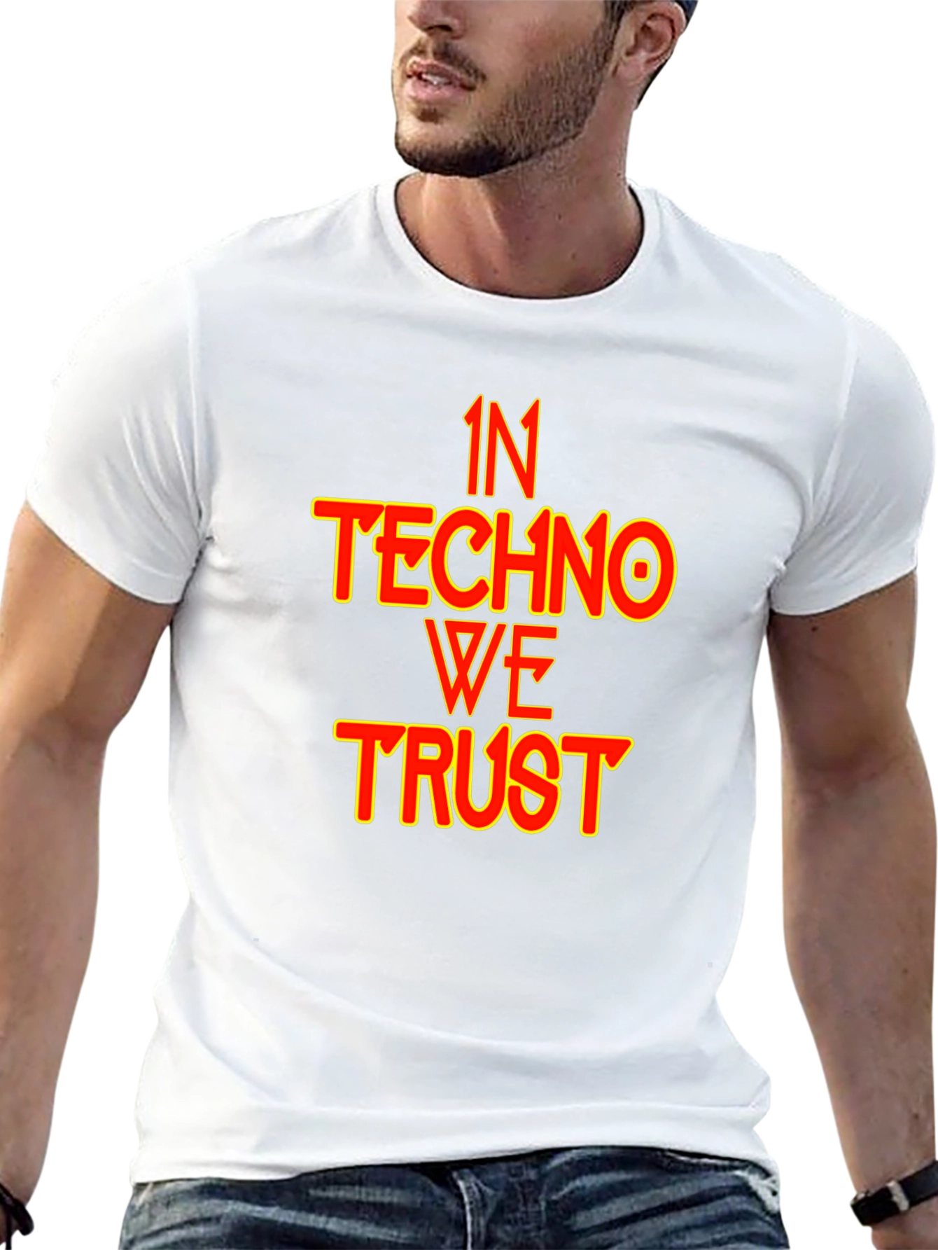 Black In Techno We Trust Black T-Shirt view 13