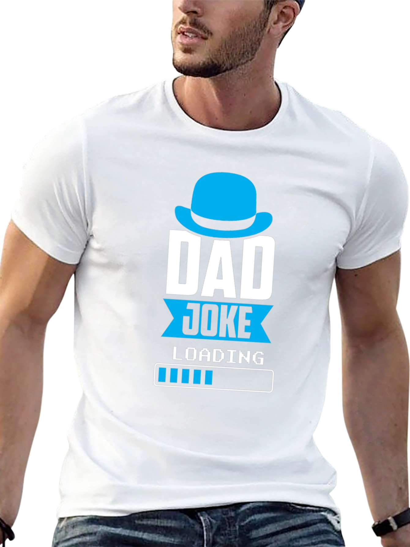 Black Dad Joke Loading T-Shirt Funny Fathers Day Gift view 13