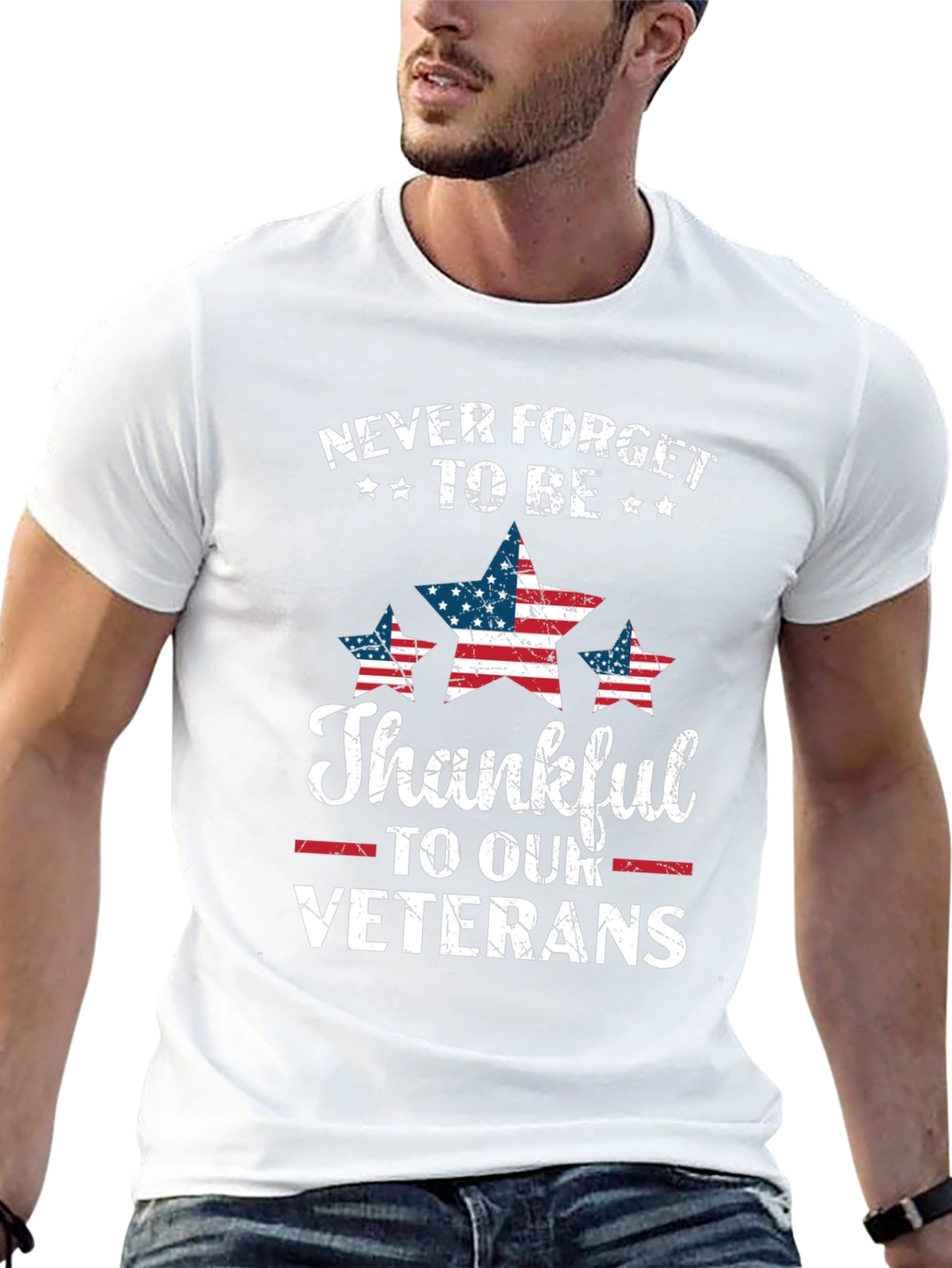 Black Never Forget Veterans T-Shirt view 13