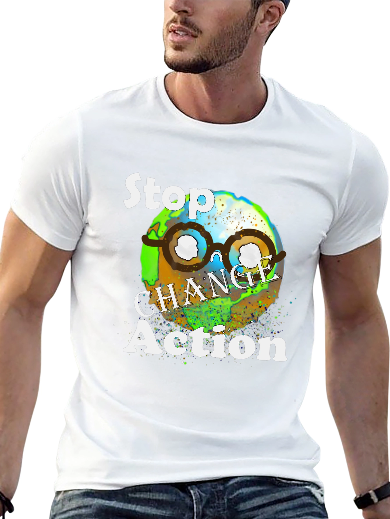 Black Stop Change T-Shirt view 13