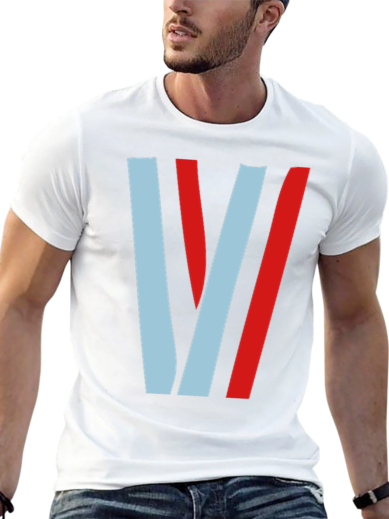 Black Retro Racing Stripe T-Shirt - Stylish Motorsport Tee view 13