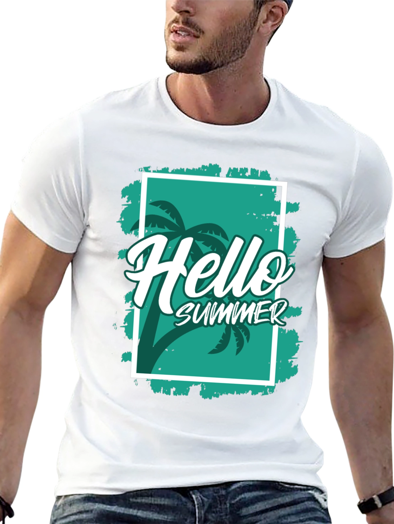 Black Hello Summer Black T-Shirt view 13