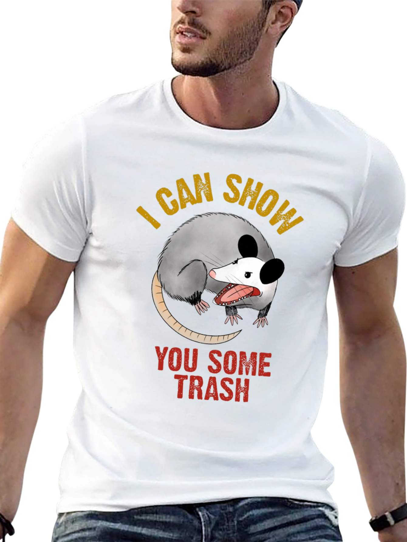 Black I Can Show You Some Trash Graphic T-Shirt view 13