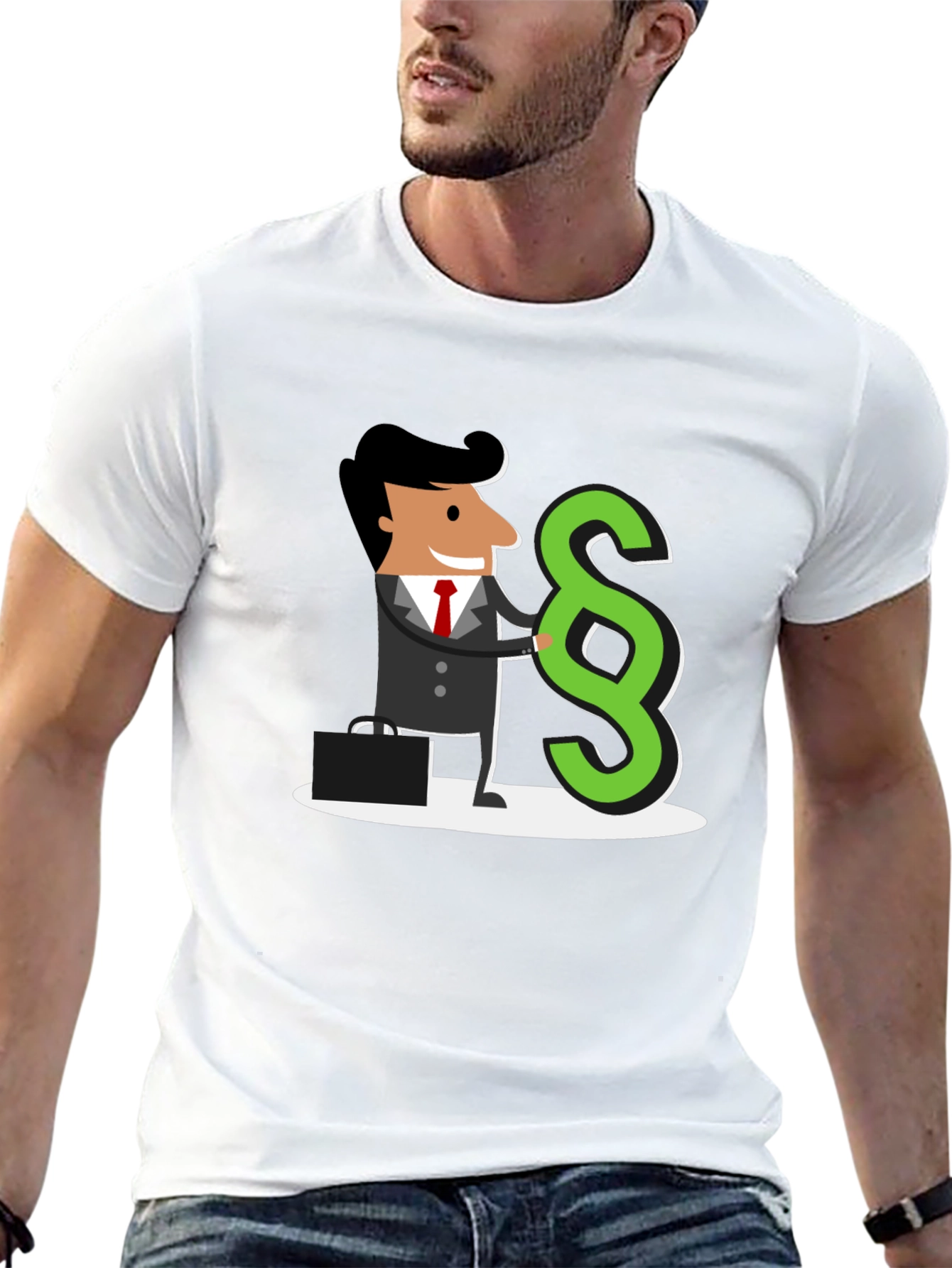 Black Lawyer Paragraph Symbol Graphic T-Shirt view 13