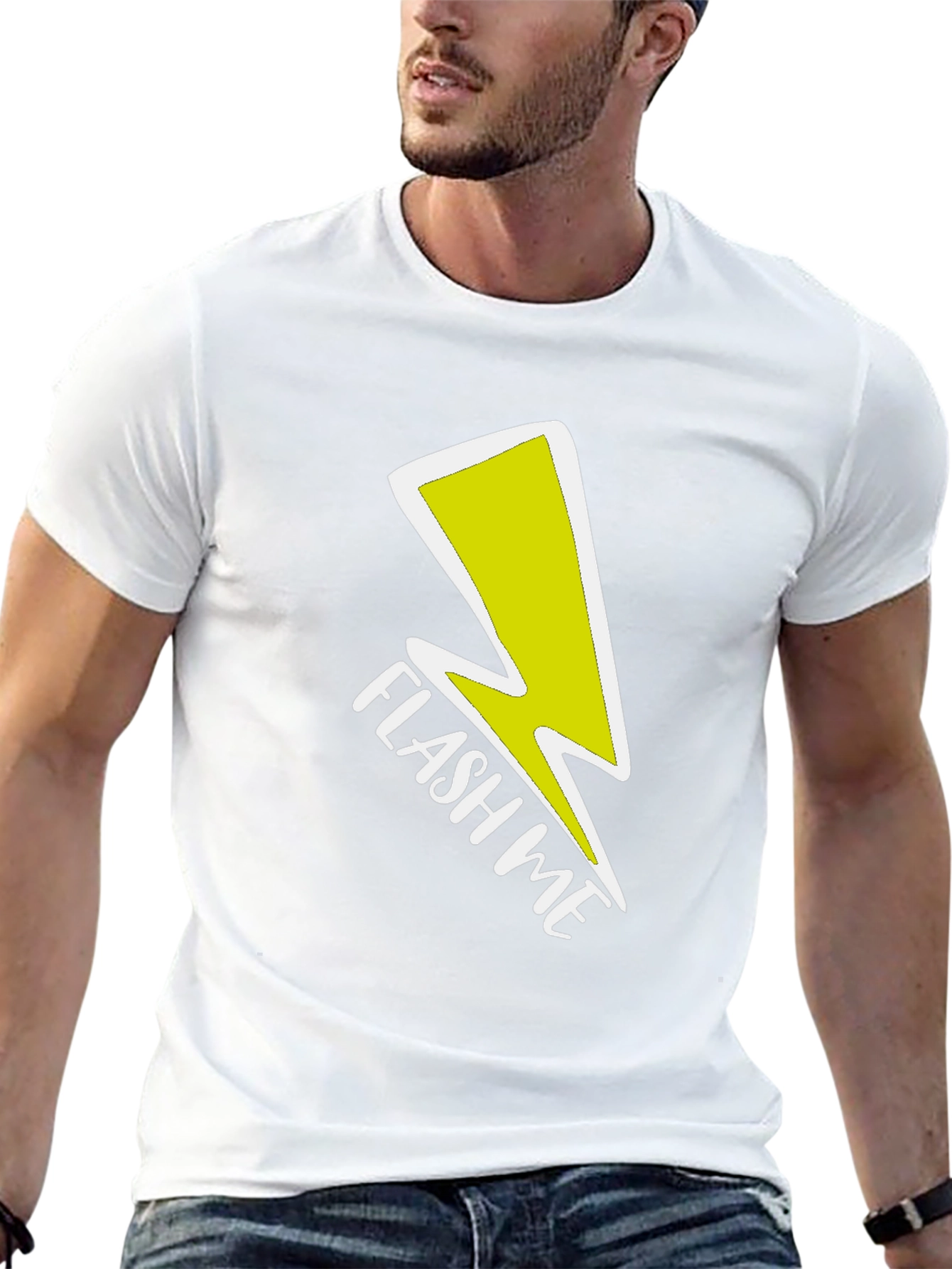 Black Flash Me Graphic Tee - Bold Statement Shirt view 13