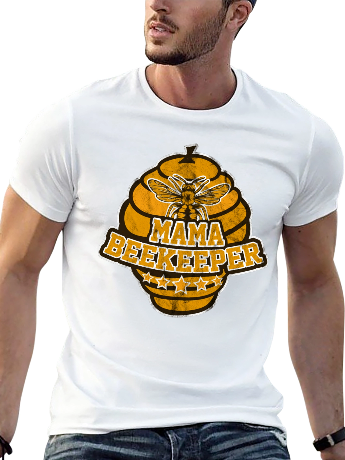 Black Mama Beekeeper Graphic T-Shirt view 13