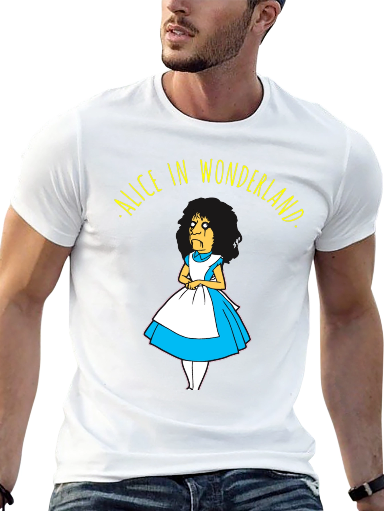 Black Bob's Burgers Alice in Wonderland T-Shirt view 13