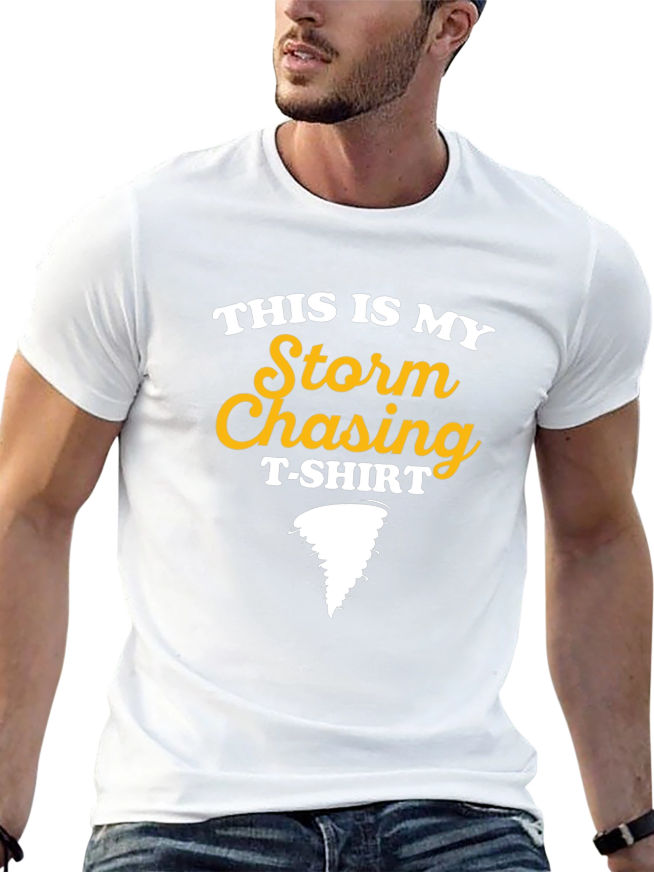 Black Storm Chasing T-Shirt - Novelty Weather Tee view 13