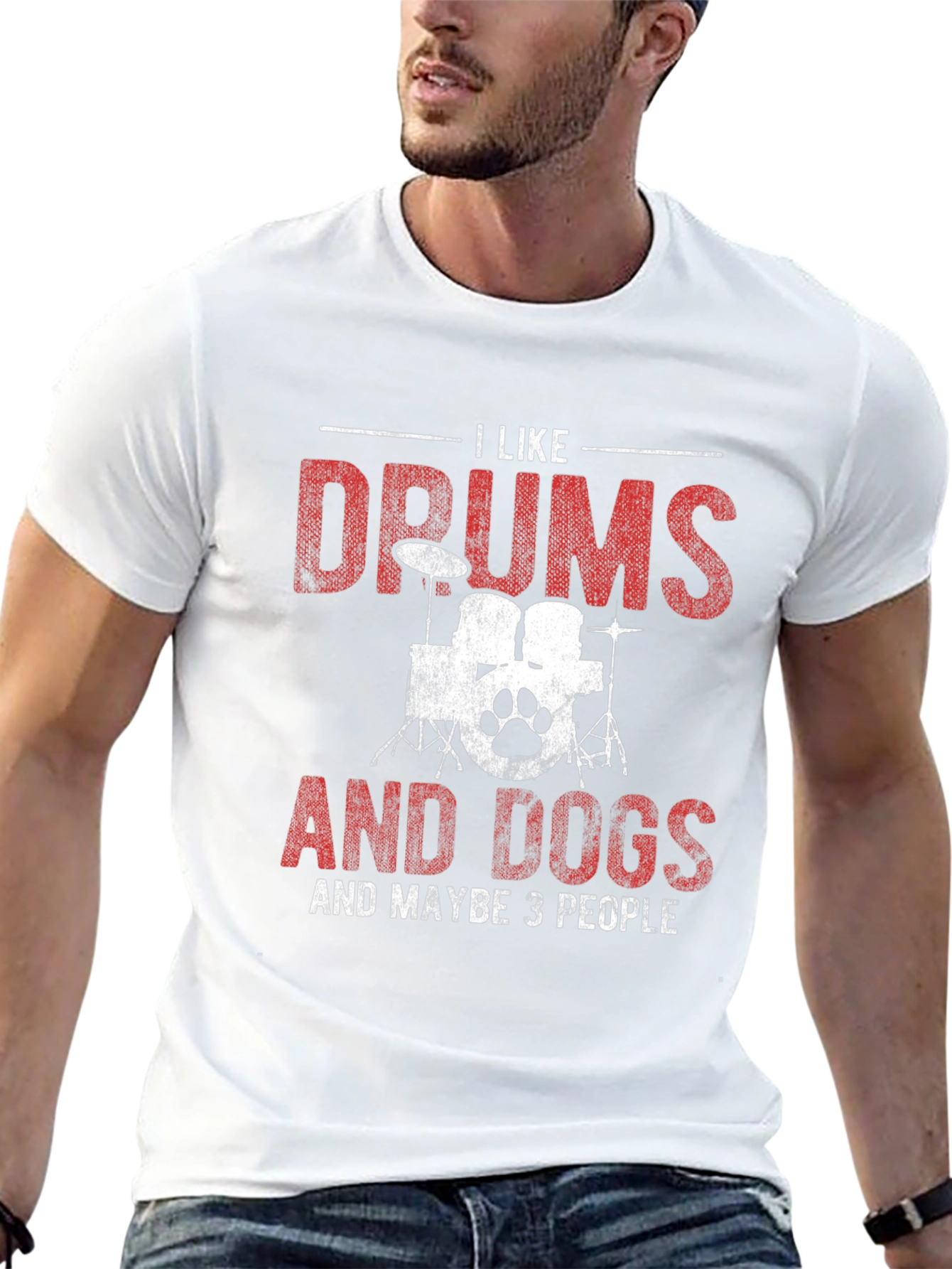 Black Drums and Dogs Graphic Tee view 13