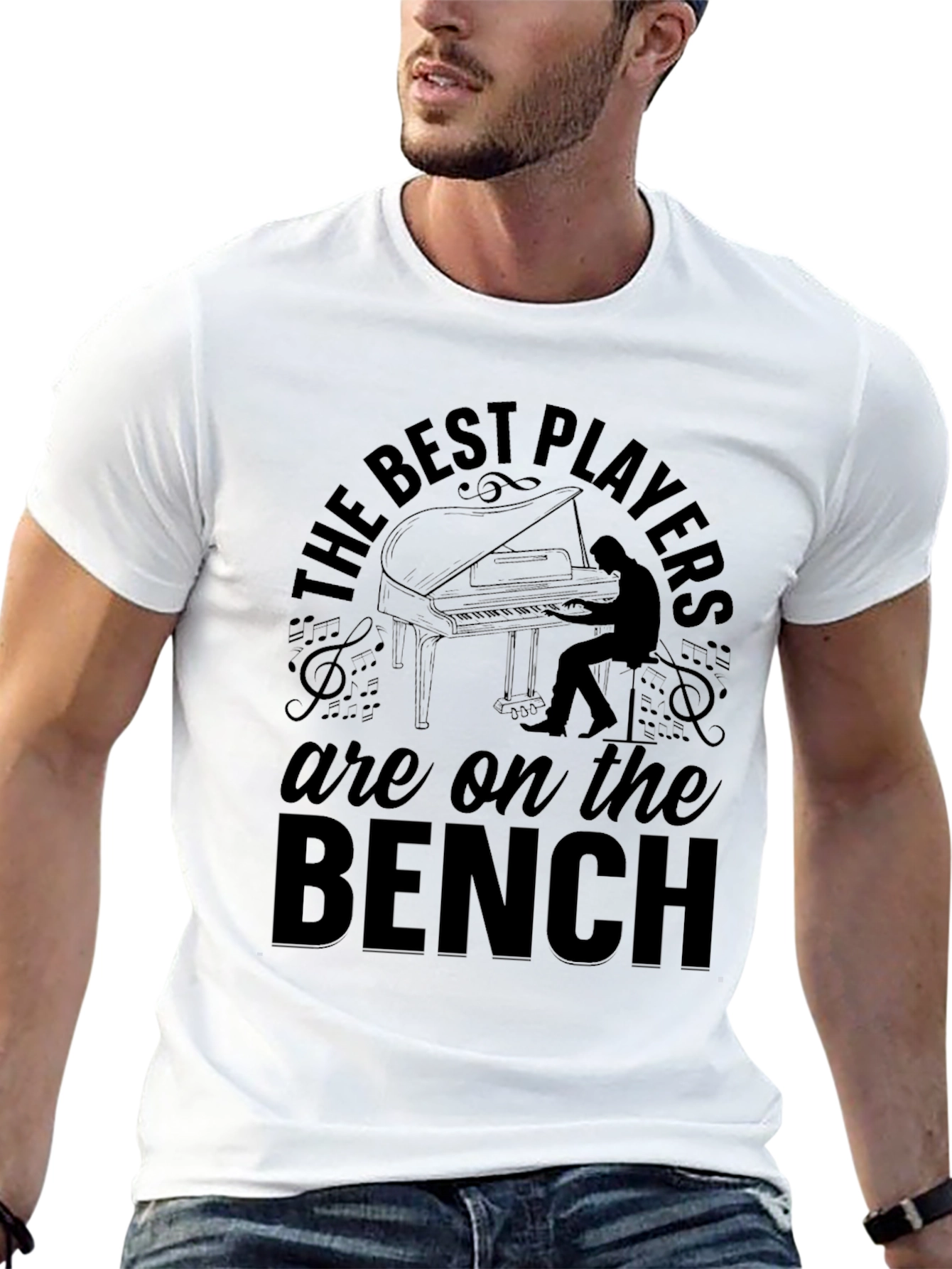 Black The Best Players Are On The Bench T-Shirt view 13
