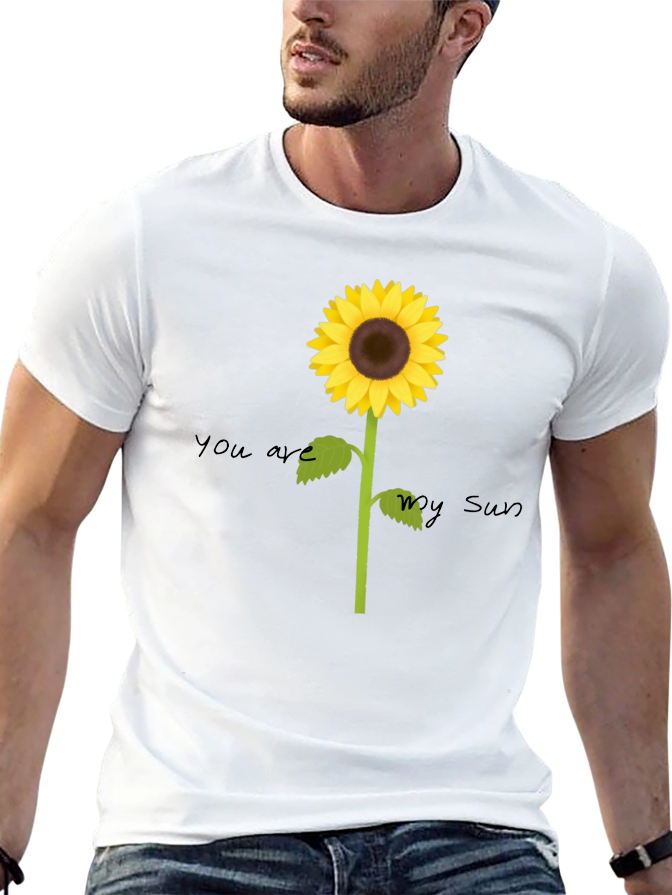 Black Sunflower Graphic Tee - You Are My Sun view 13