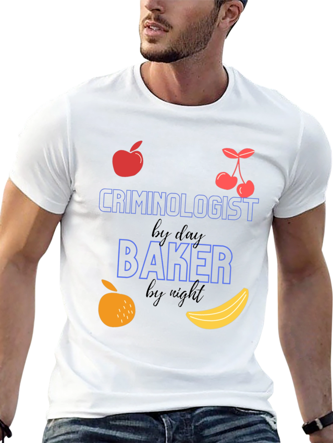 Black Criminologist by Day Baker by Night T-Shirt view 13