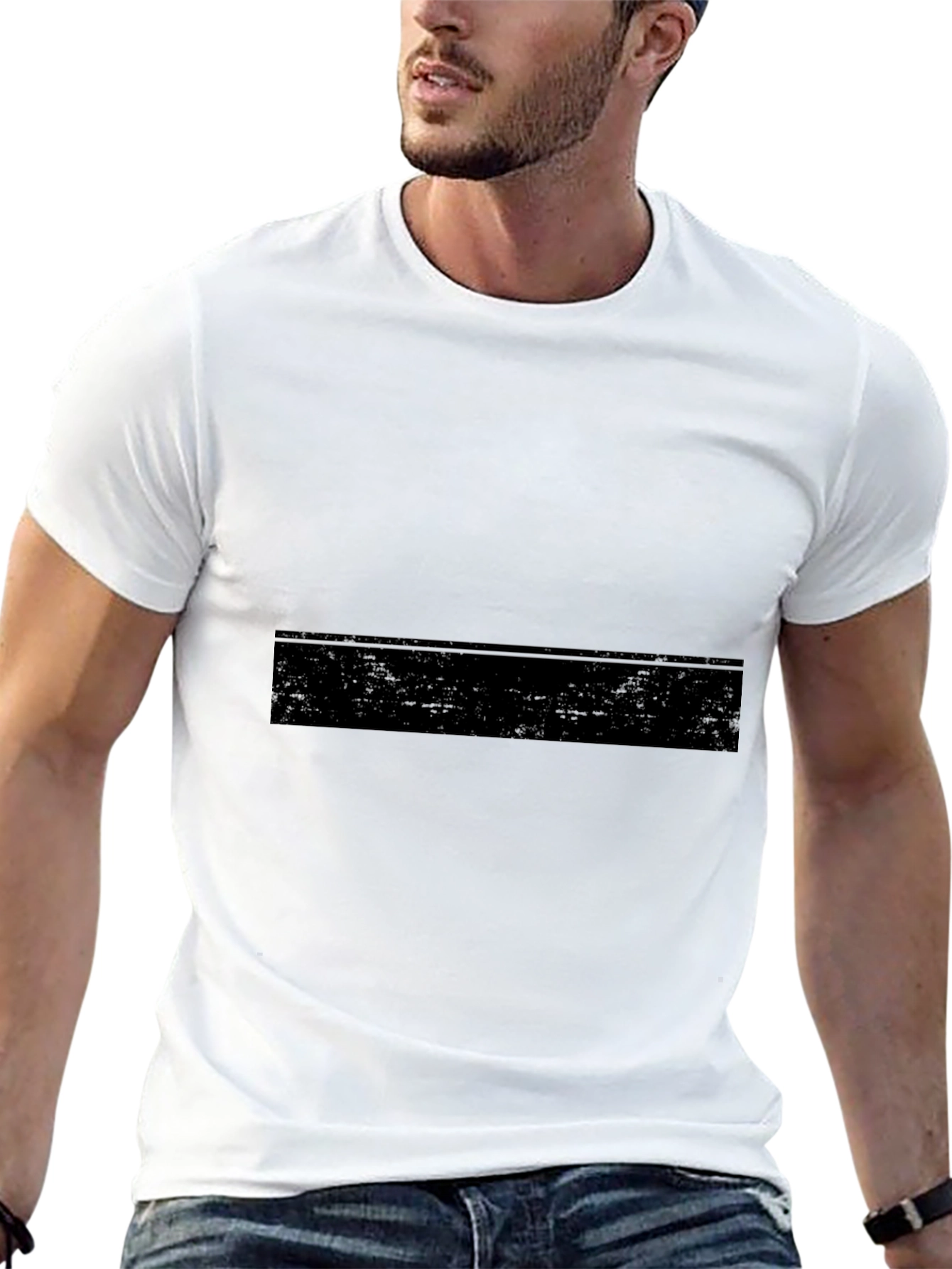 Black Classic Black Crew Neck T-Shirt view 13