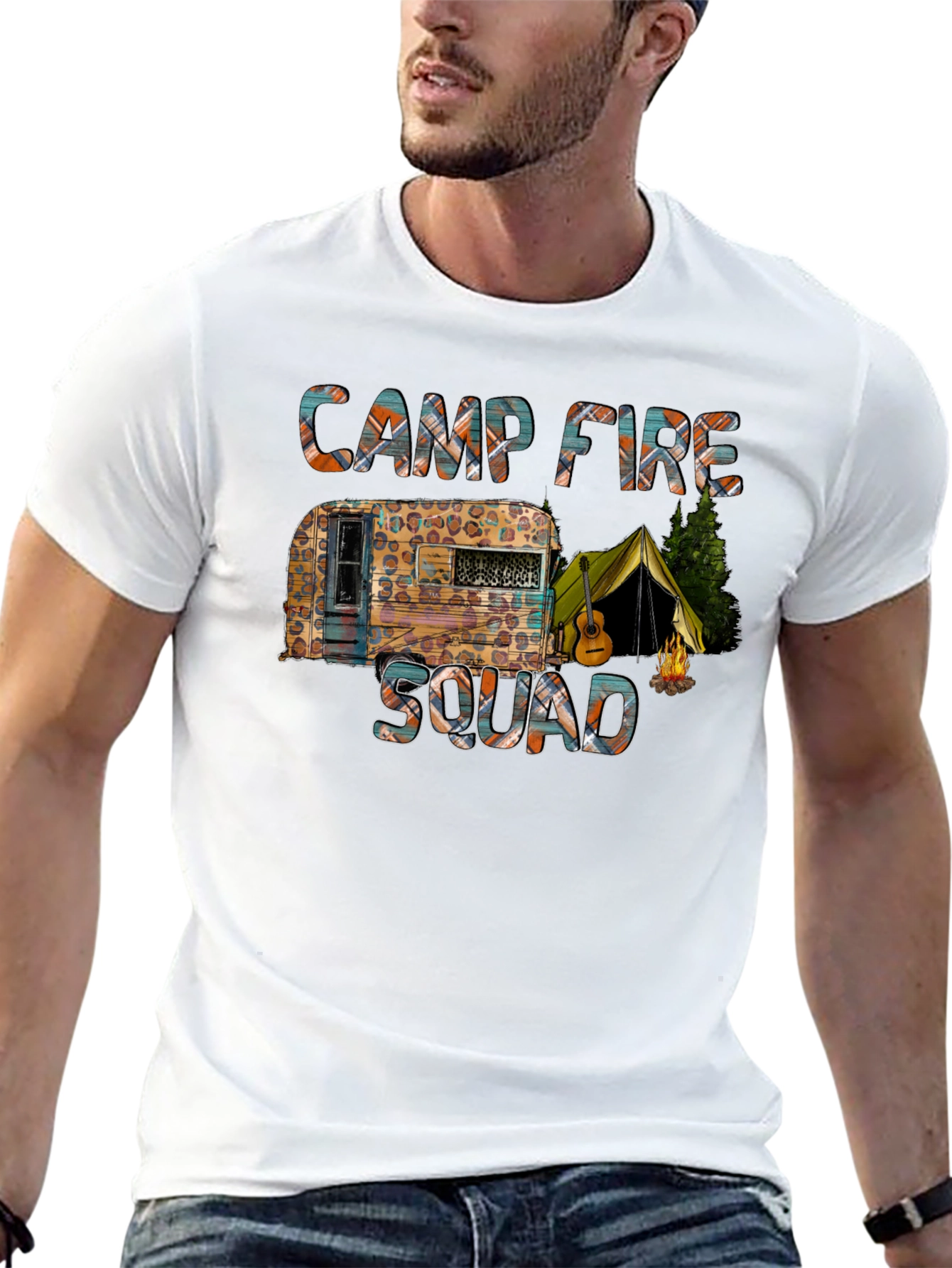 Black Camp Fire Squad Graphic Tee view 13
