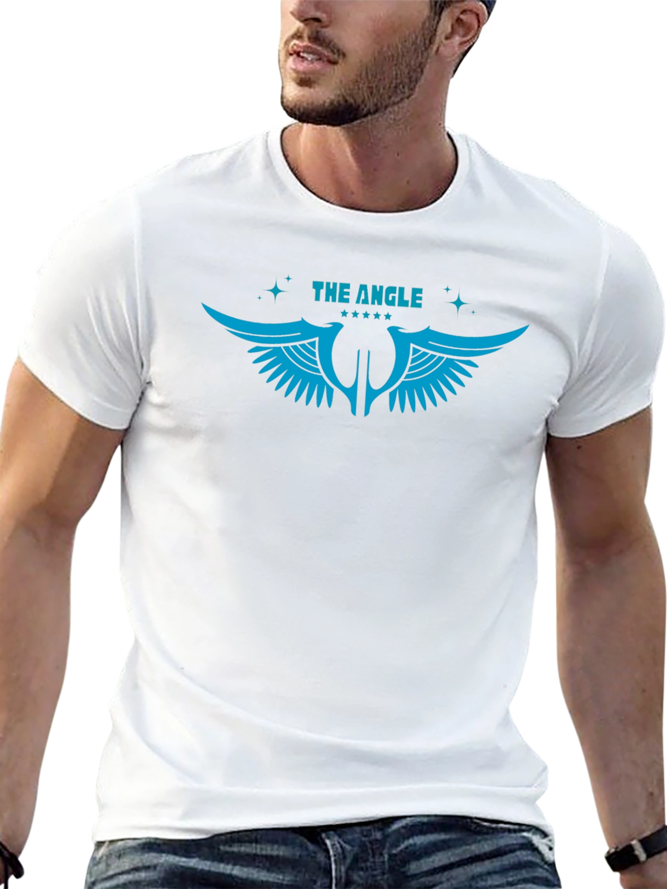 Black The Angle Graphic Print T-Shirt view 13