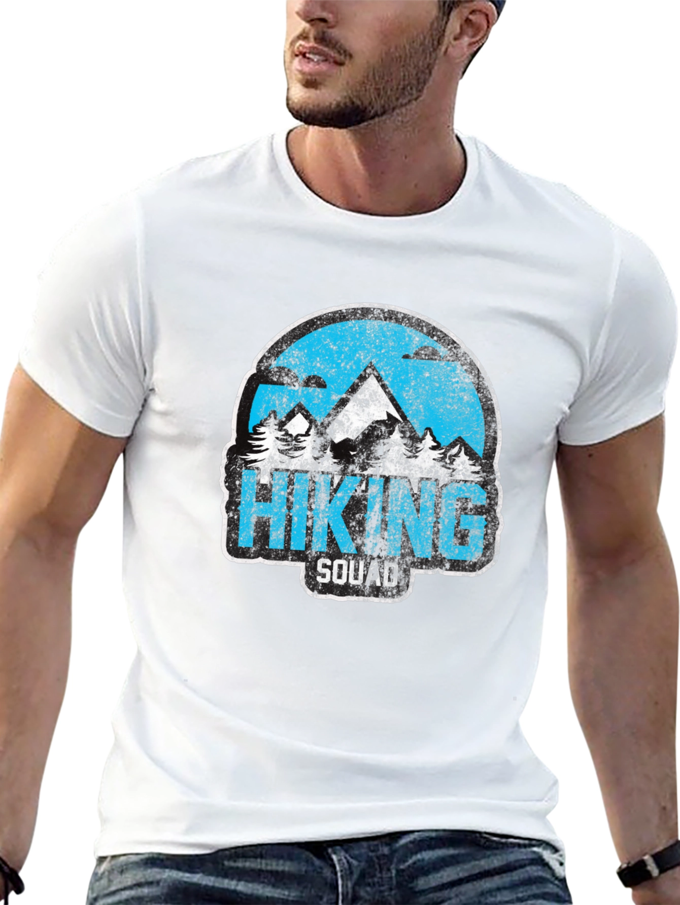 Black Hiking Squad Graphic T-Shirt - Outdoor Adventure Tee view 13