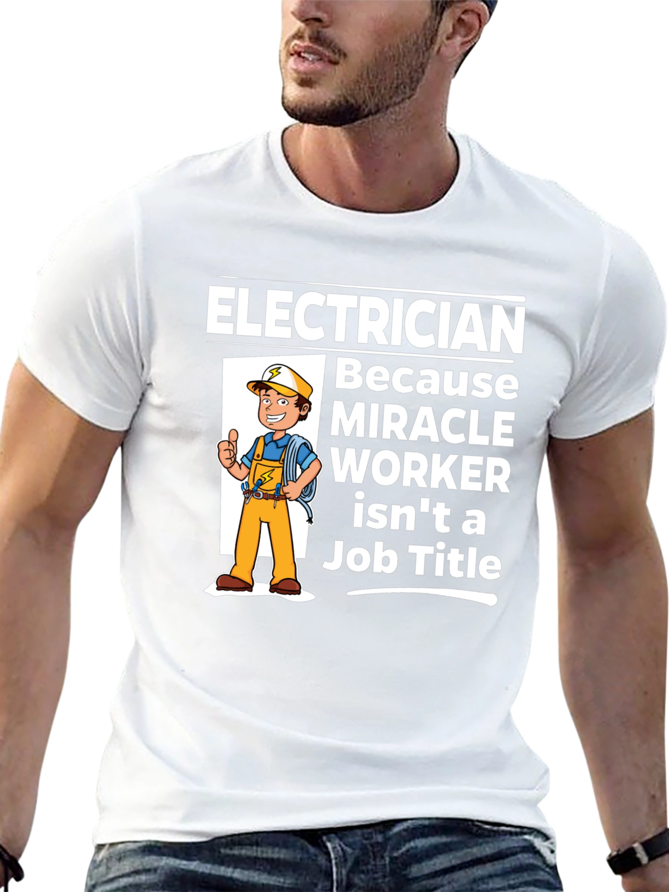 Electrician Miracle Worker Graphic T-Shirt - 13