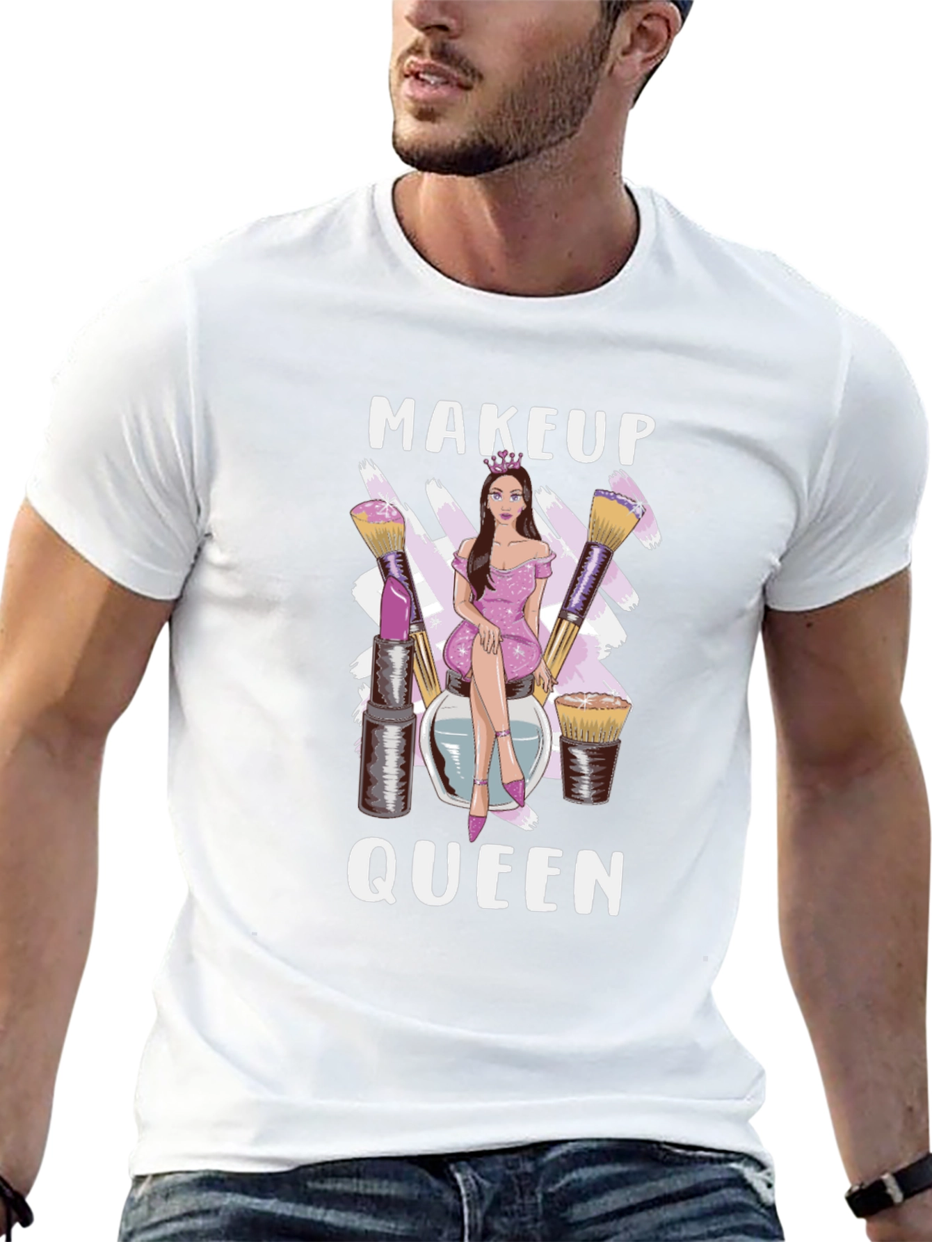 Black Makeup Queen Graphic Tee view 13