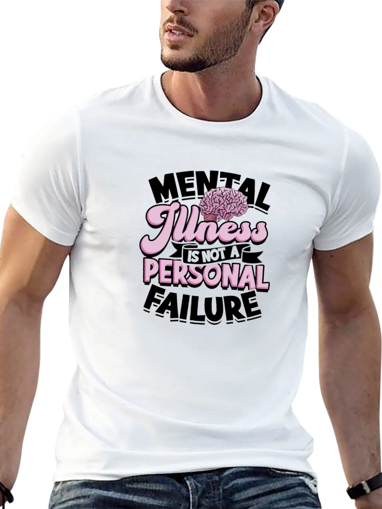 Black Mental Illness Awareness Graphic Tee view 13